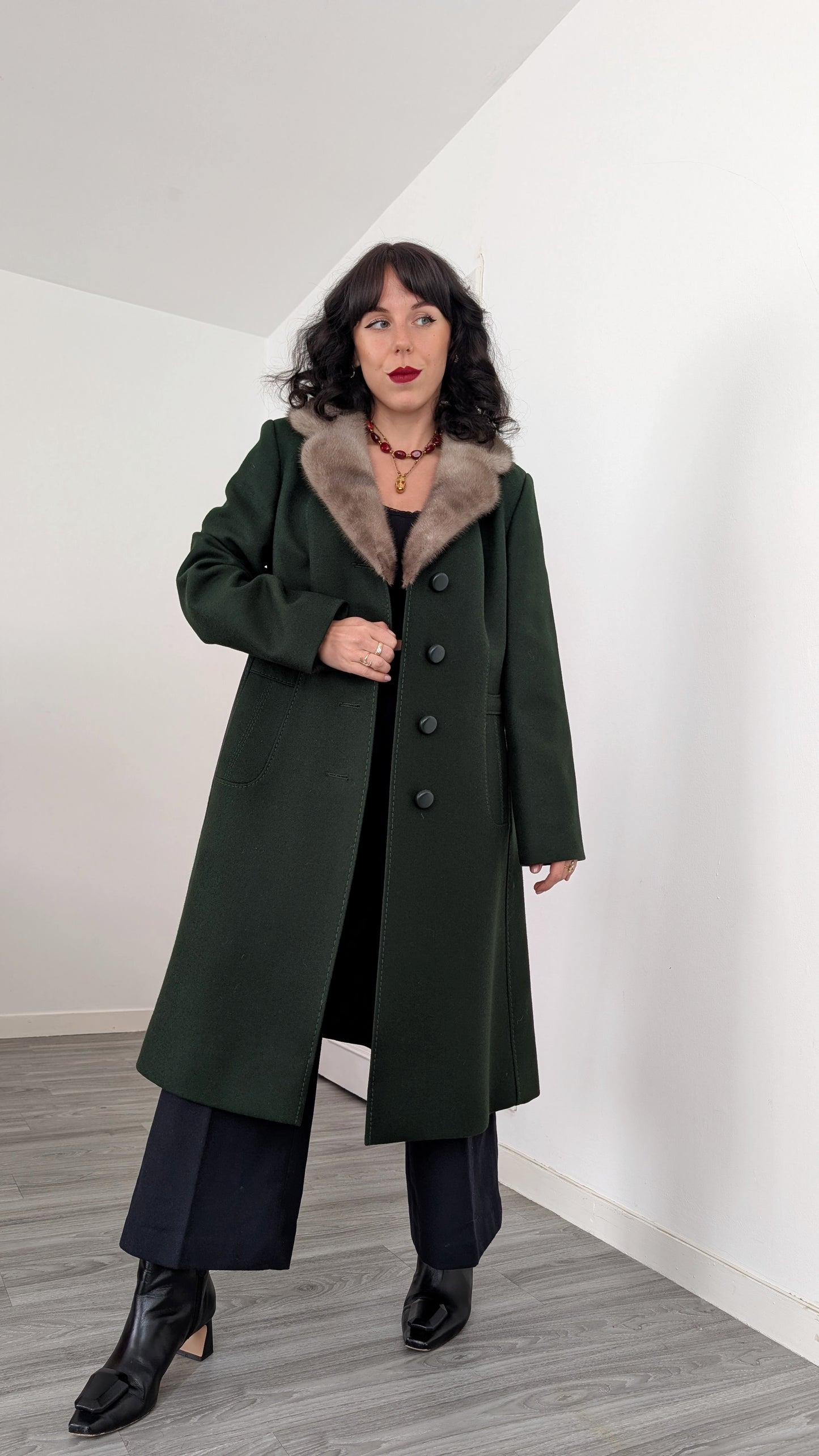 Manteau laine 1960 T38