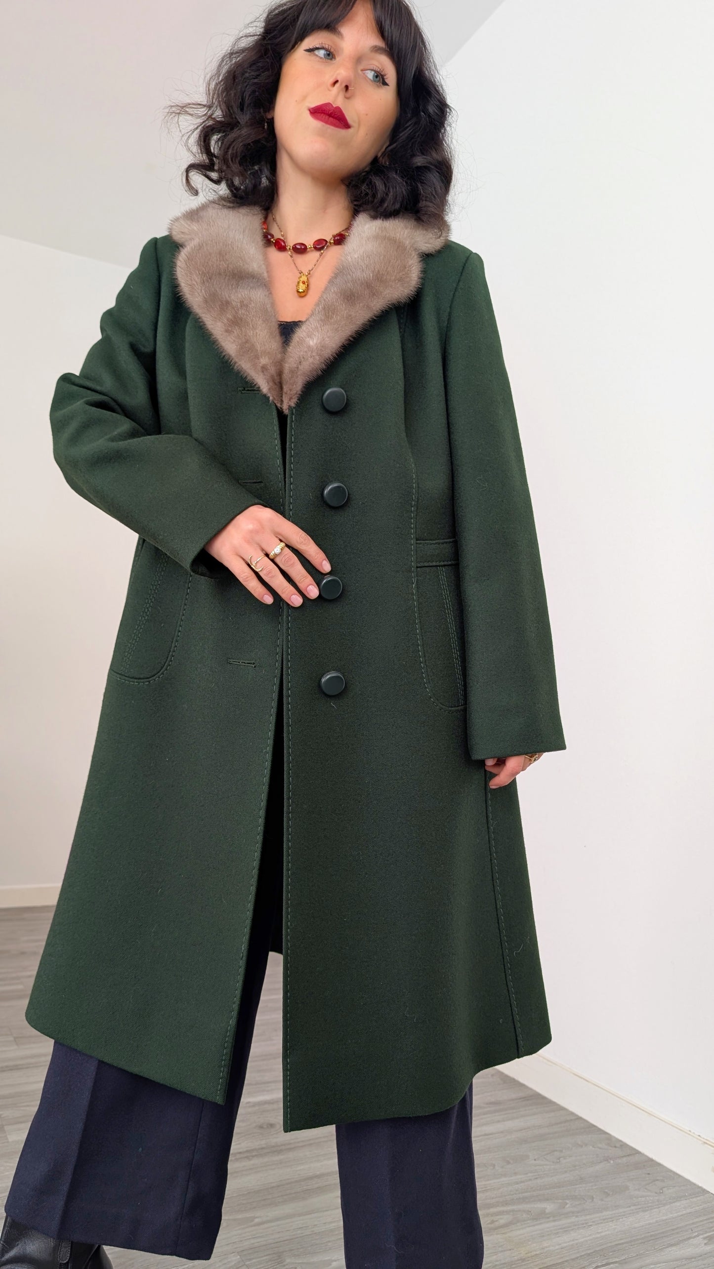 Manteau laine 1960 T38