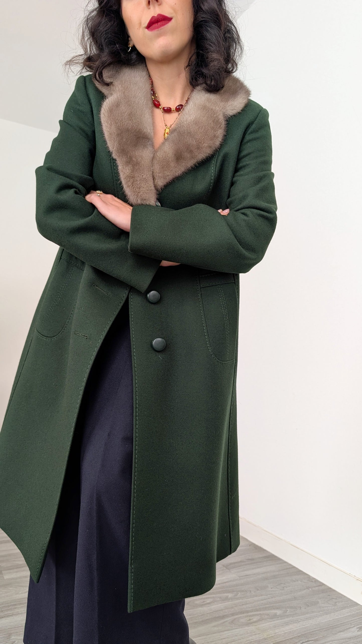 Manteau laine 1960 T38