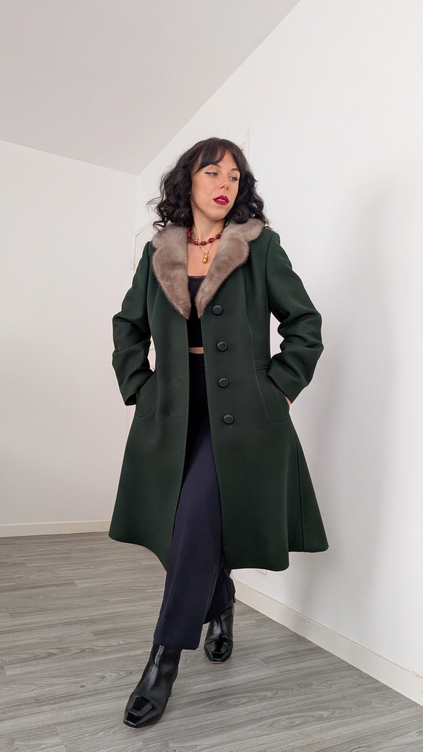 Manteau laine 1960 T38