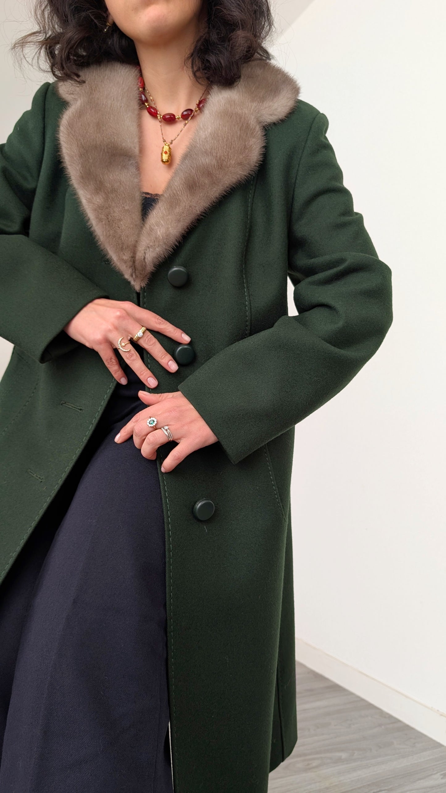 Manteau laine 1960 T38