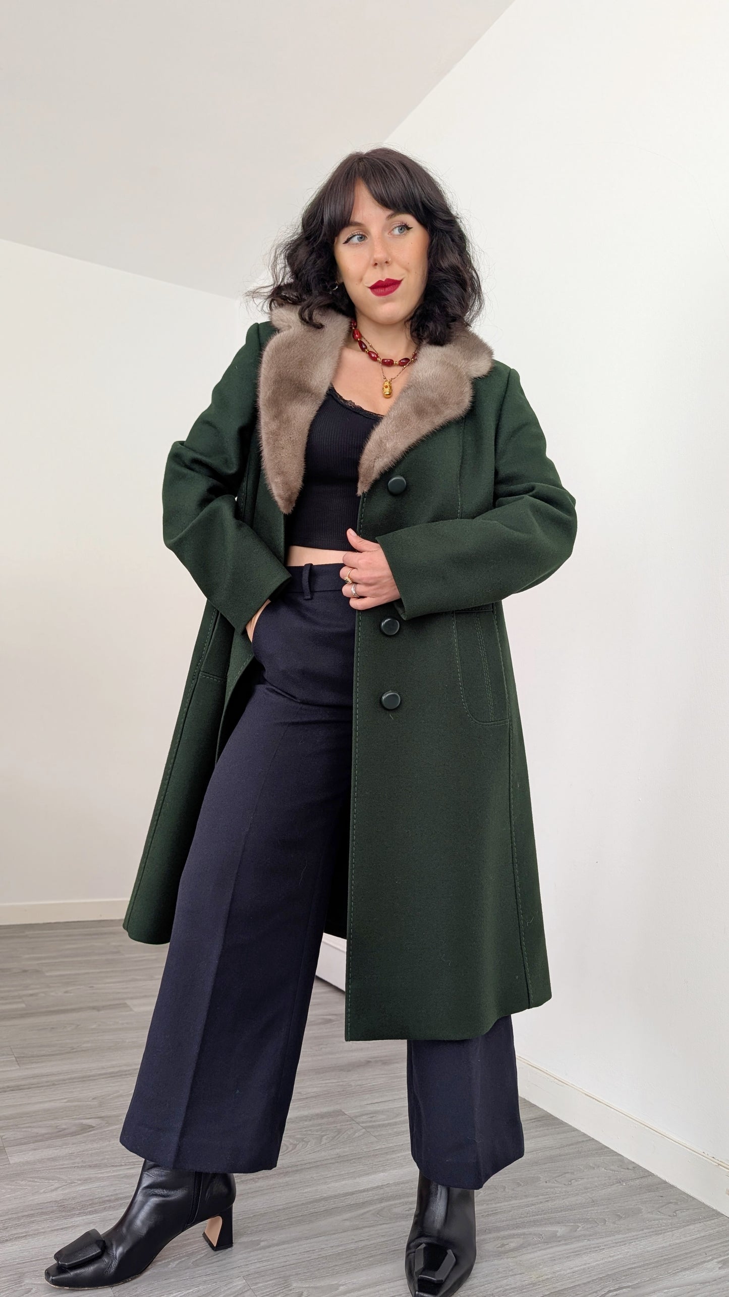 Manteau laine 1960 T38