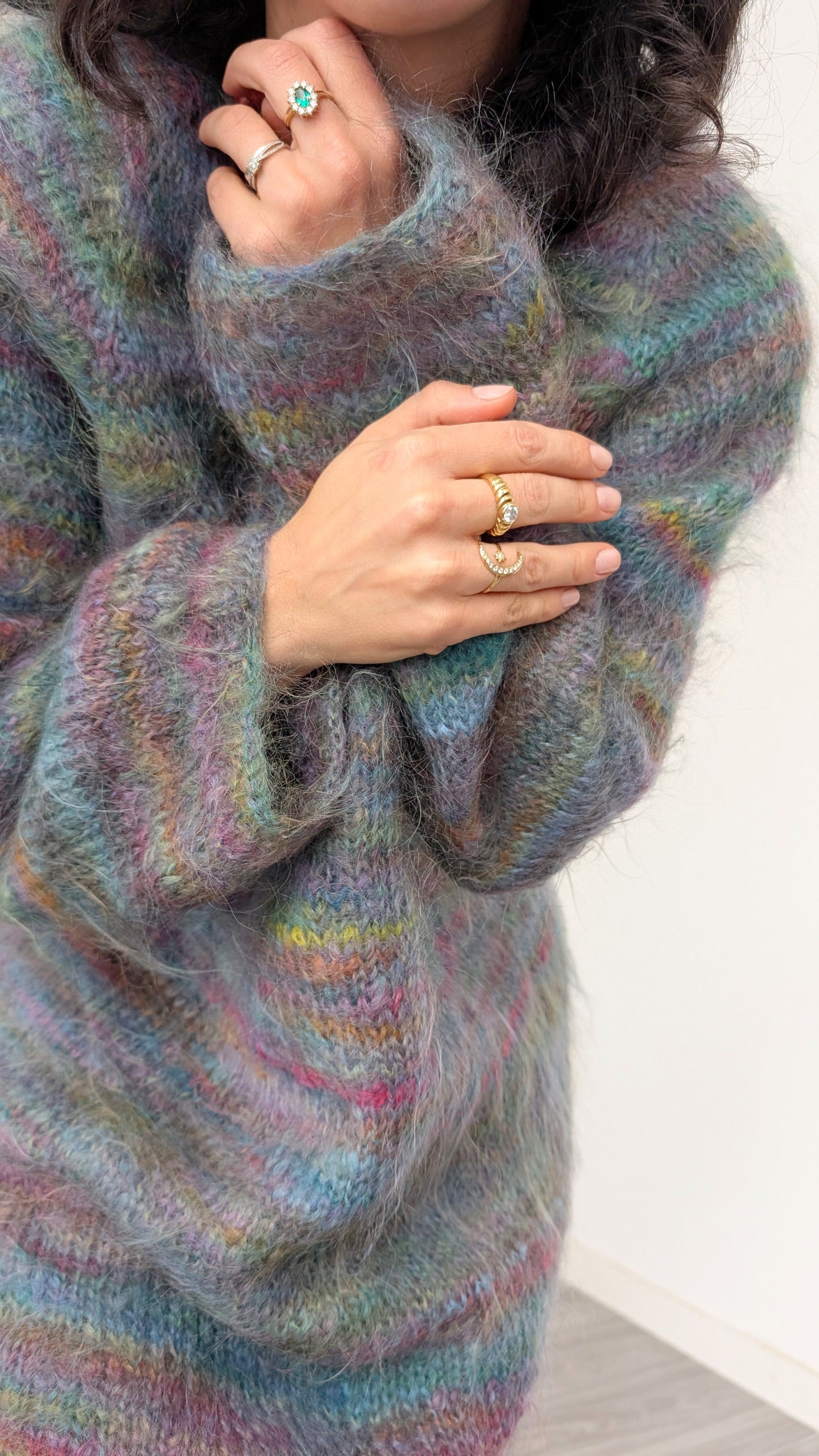 Robe/pull laine mohair taille du 34 au 40