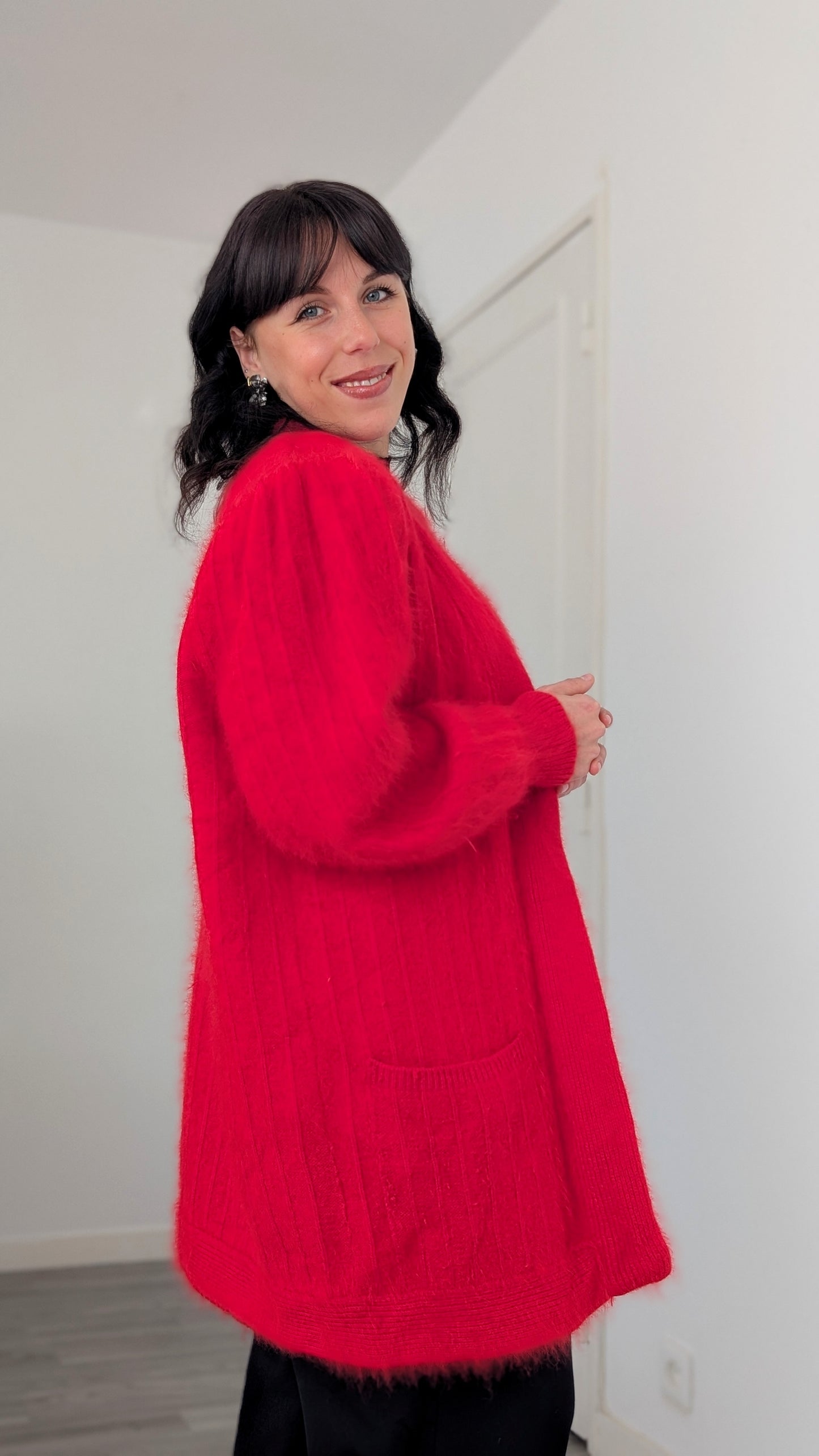 Cardigan angora 80s T40-42