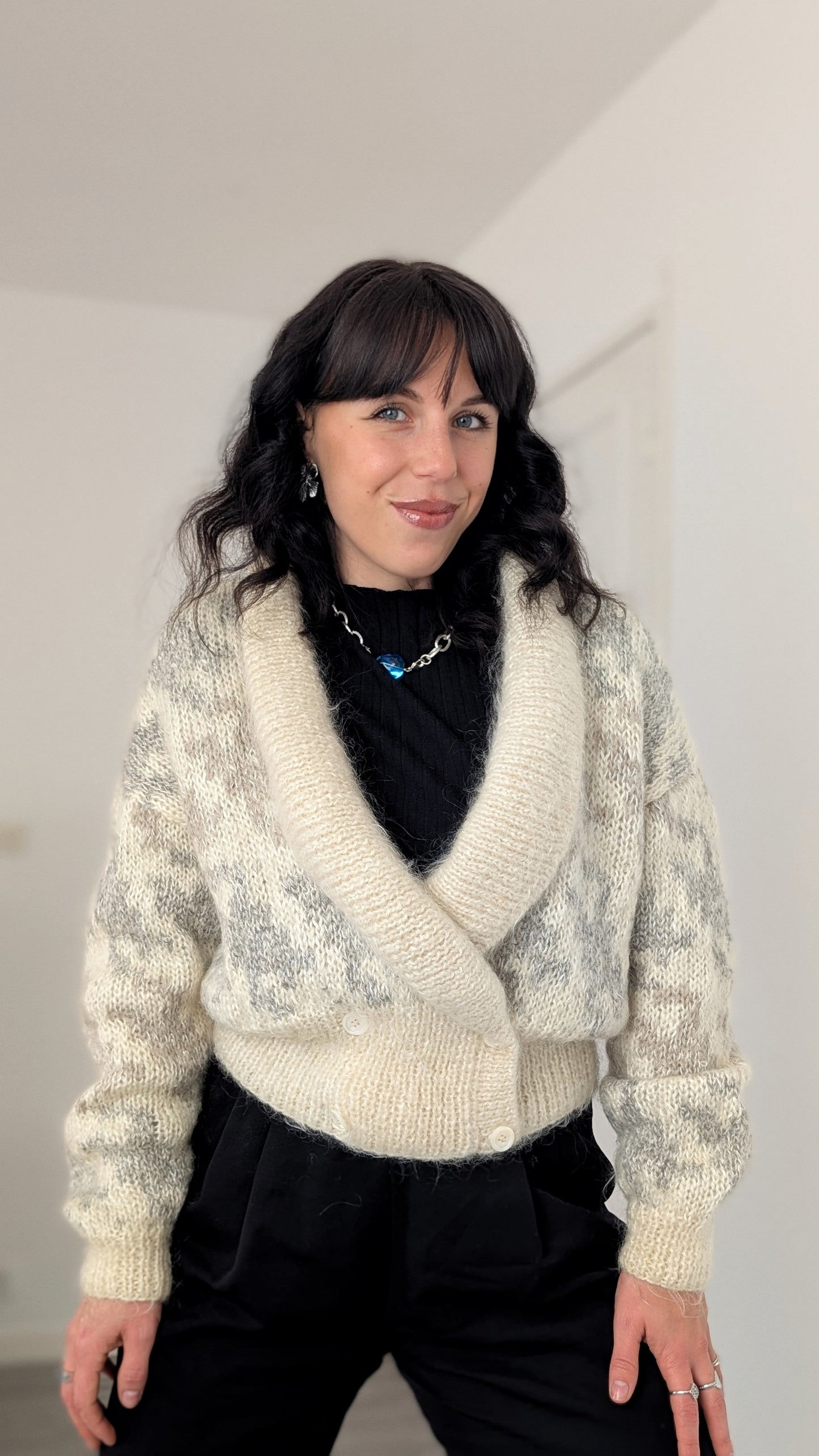 Cardigan 90s mohair T40-42