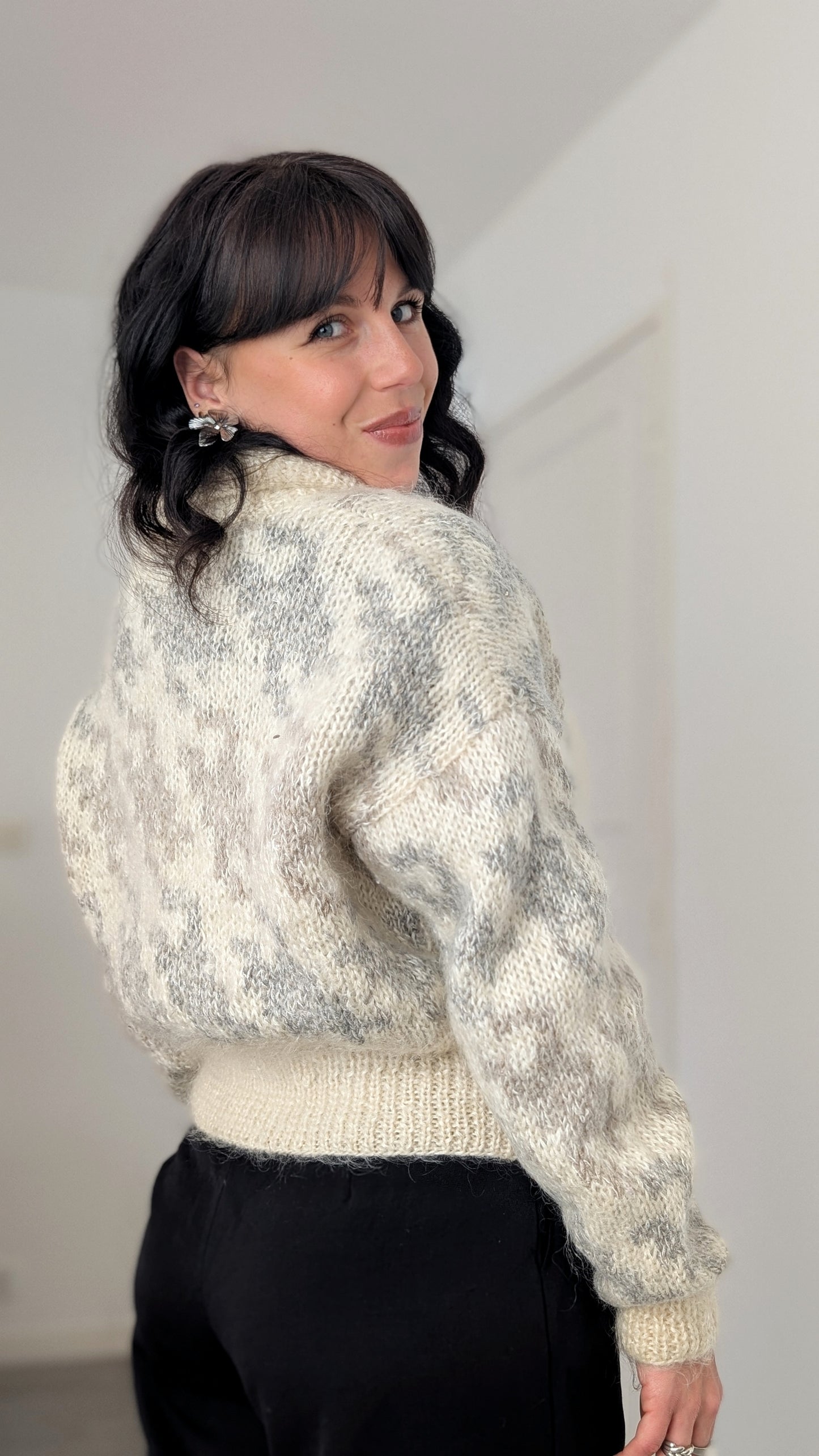 Cardigan 90s mohair T40-42