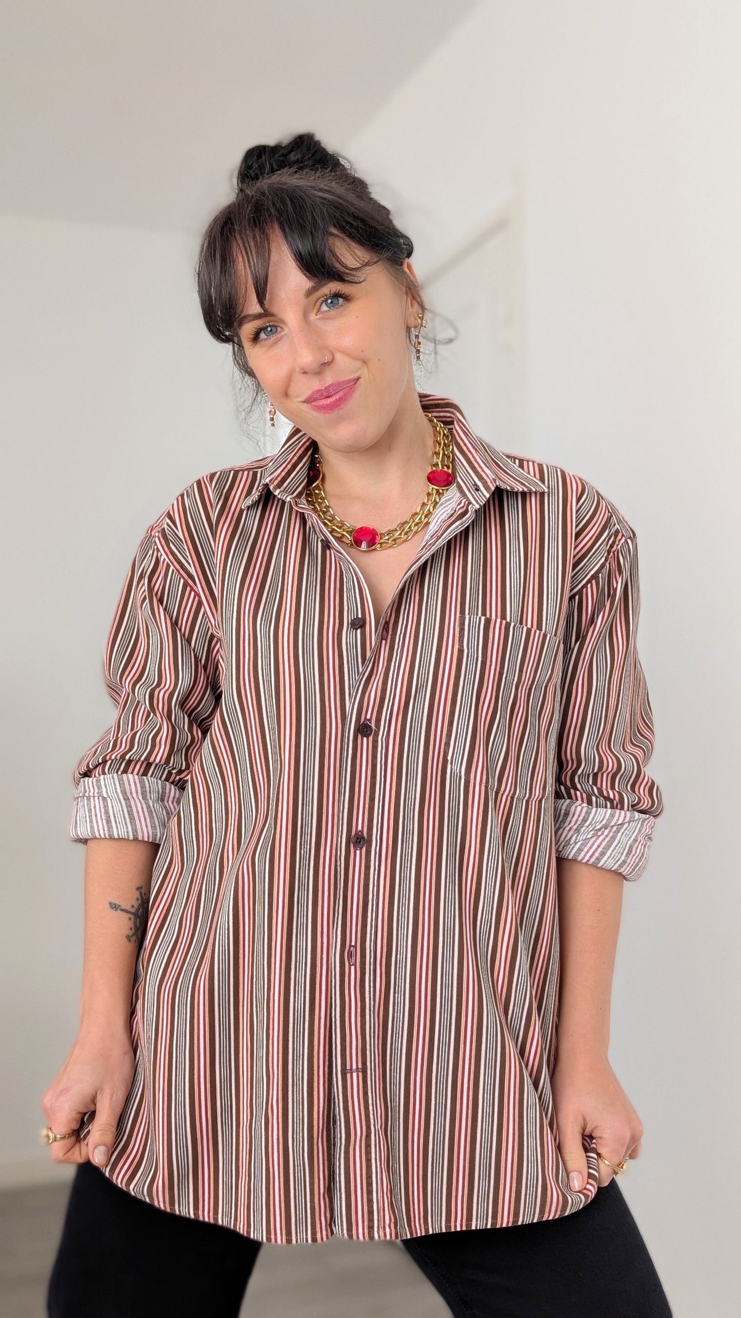 Chemise velours de coton jusqu'à 44