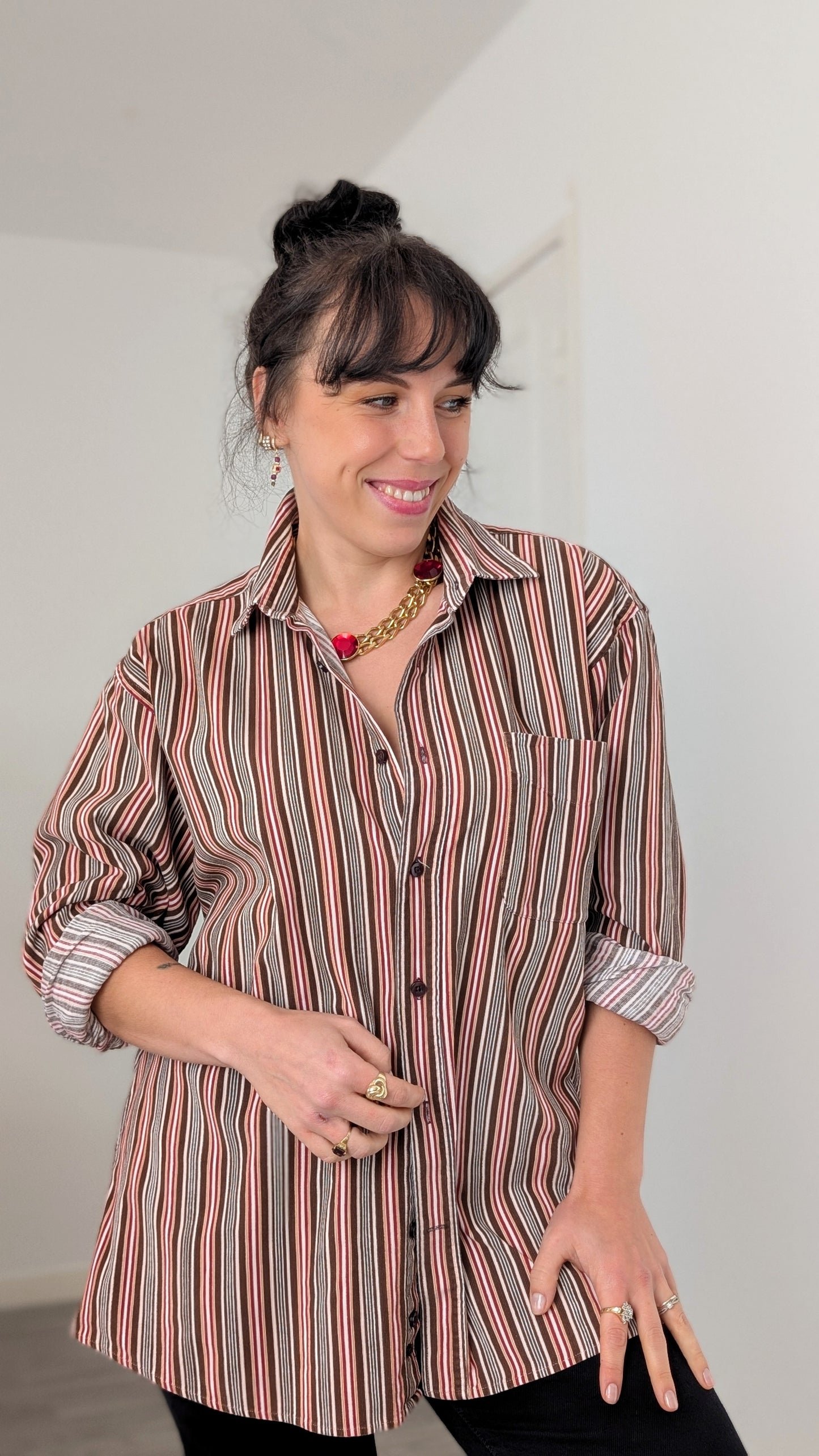 Chemise velours de coton jusqu'à 44