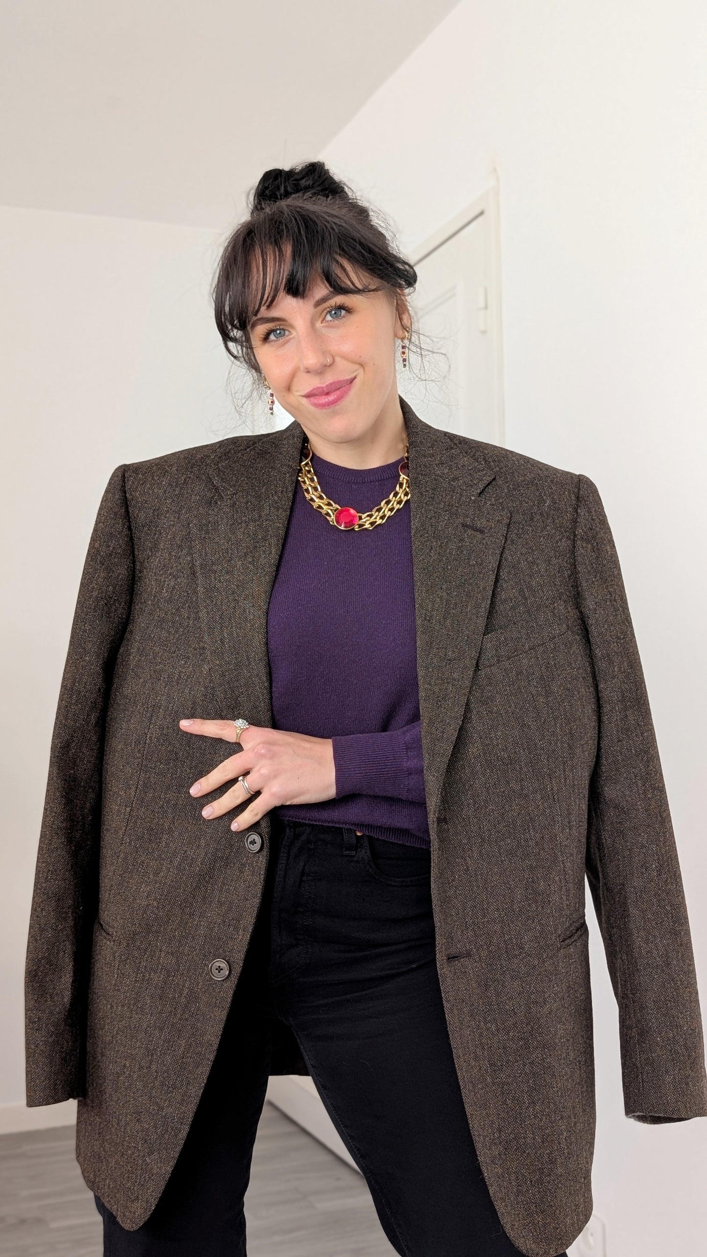 Blazer laine T42-44 en oversize