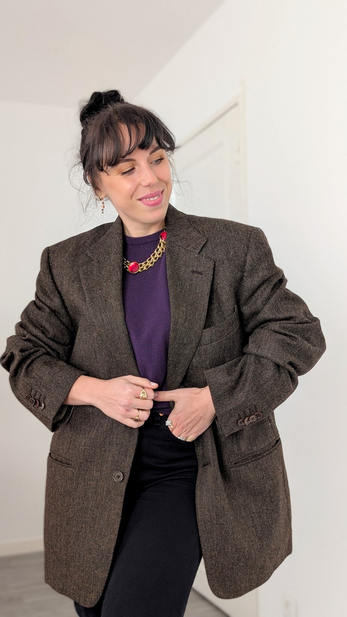 Blazer laine T42-44 en oversize