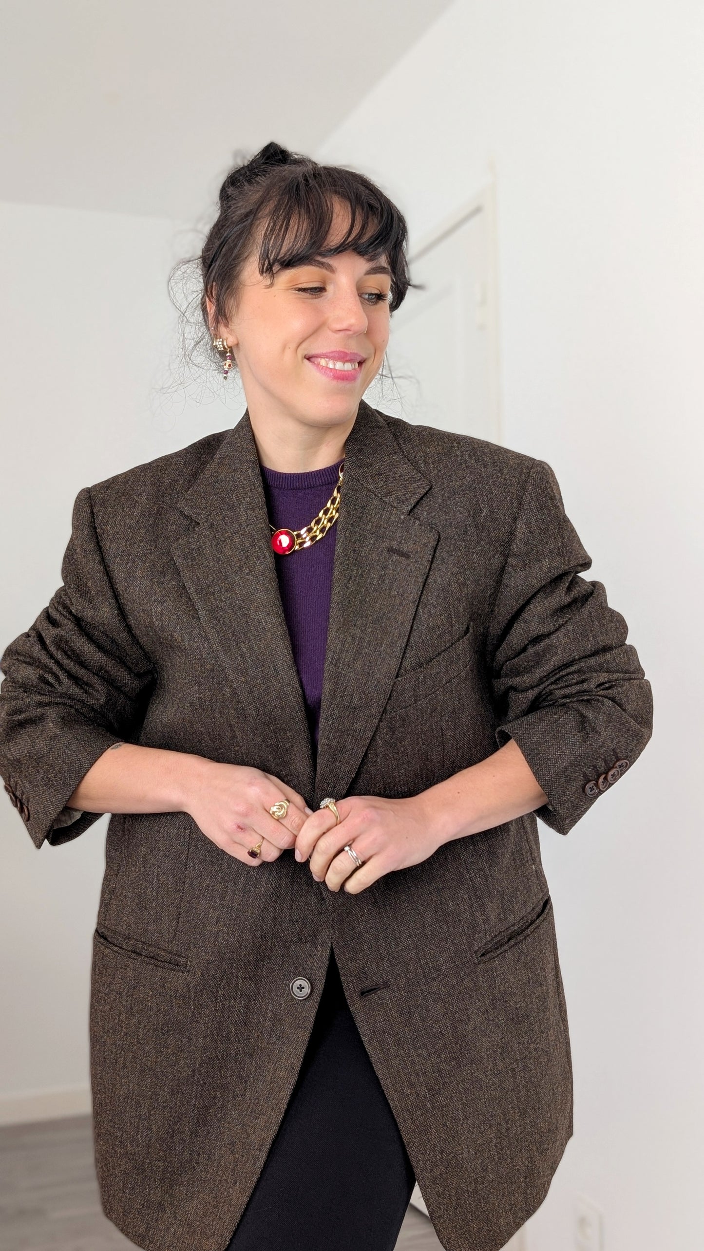 Blazer laine T42-44 en oversize