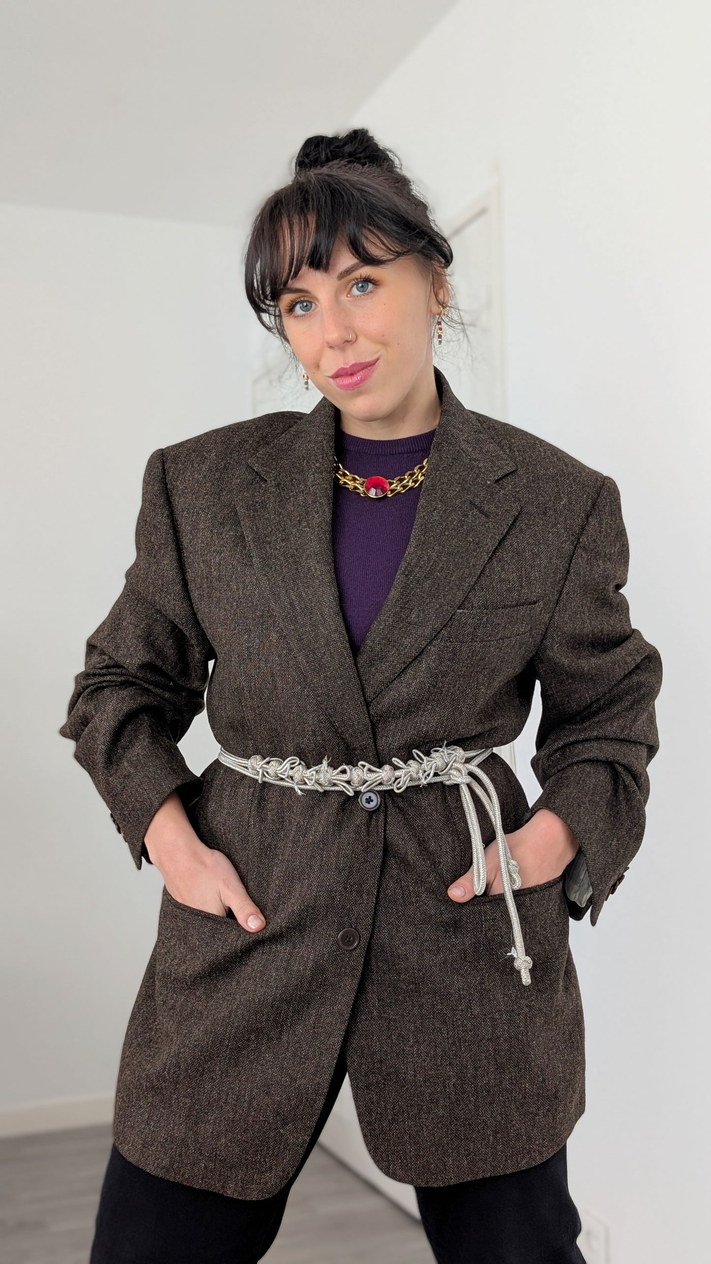 Blazer laine T42-44 en oversize