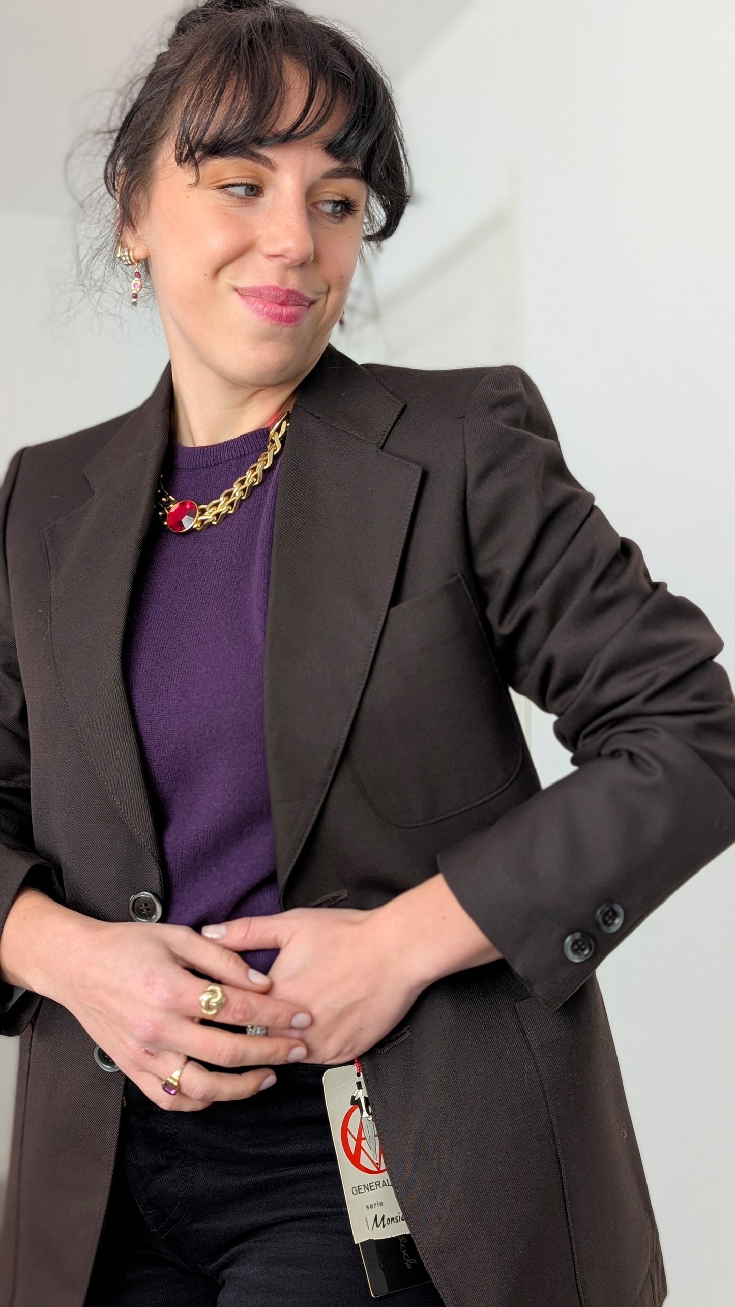 Blazer laine 70s neuf T36