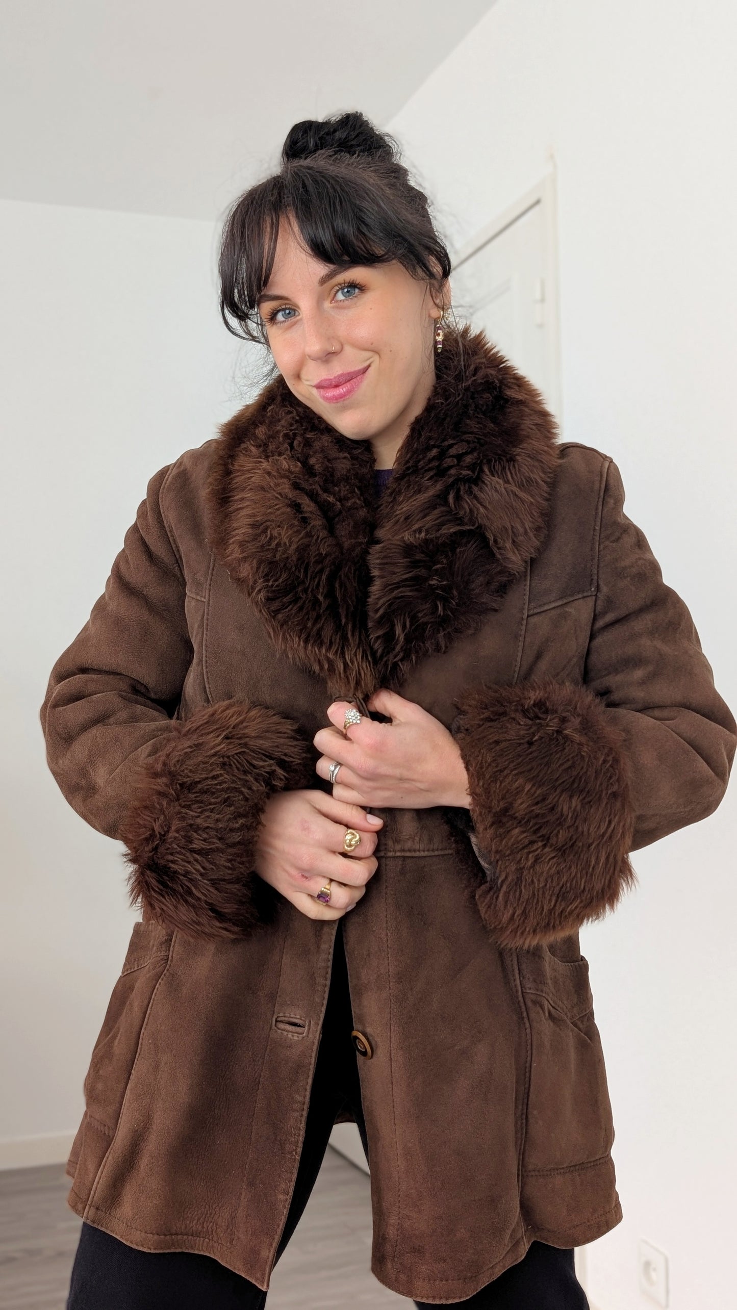 Manteau peau lainée T38-40