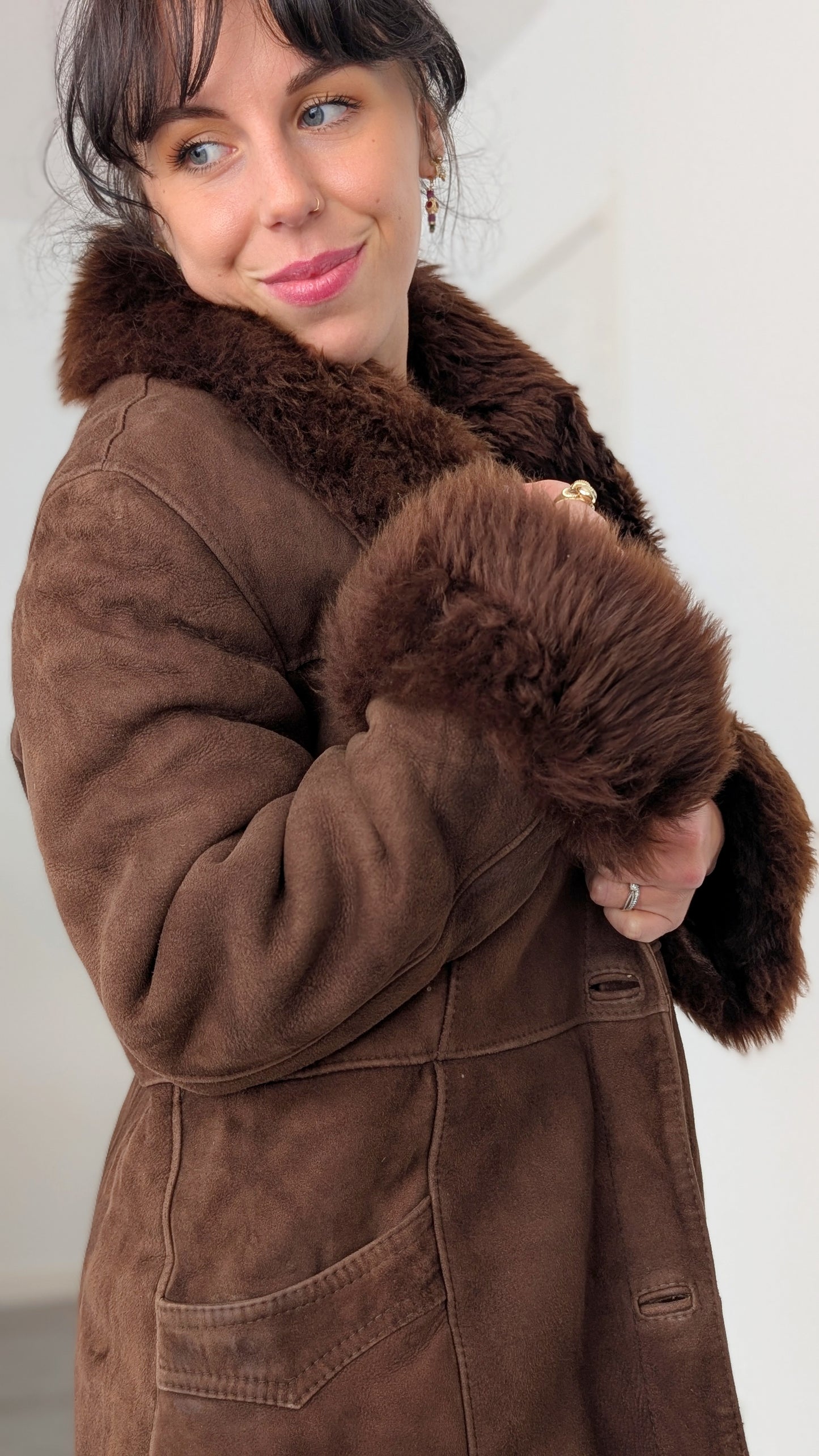 Manteau peau lainée T38-40