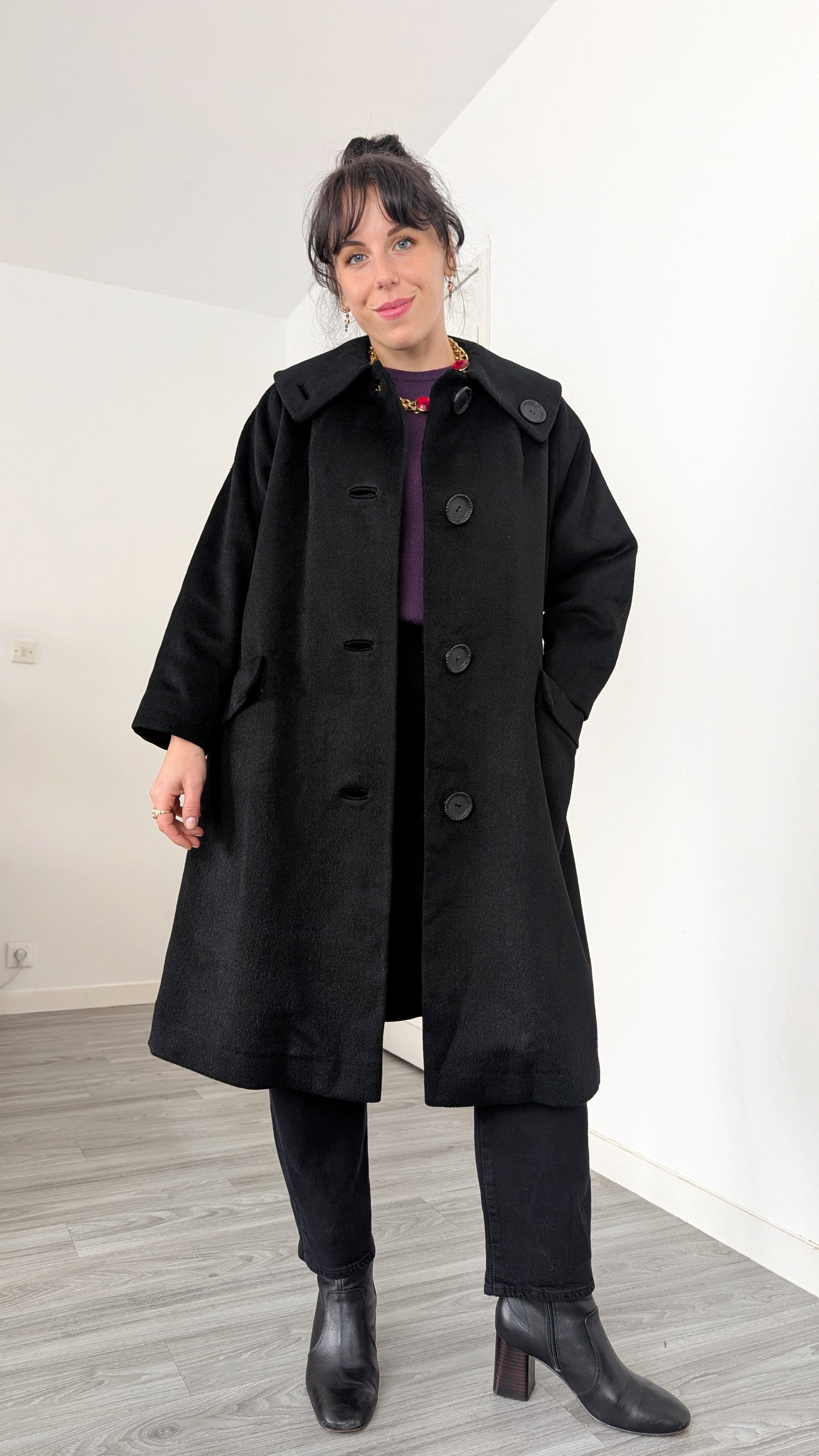 Manteau 60s laine et cachemire T36