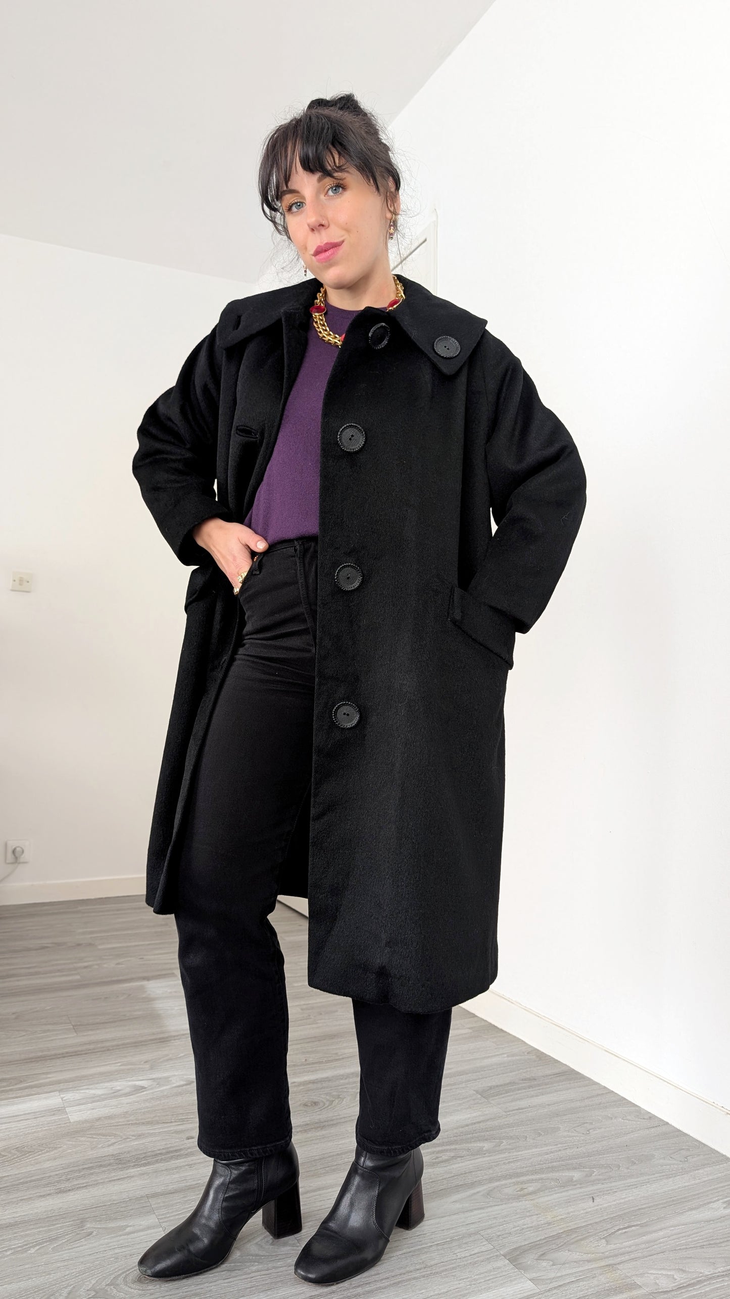 Manteau 60s laine et cachemire T36