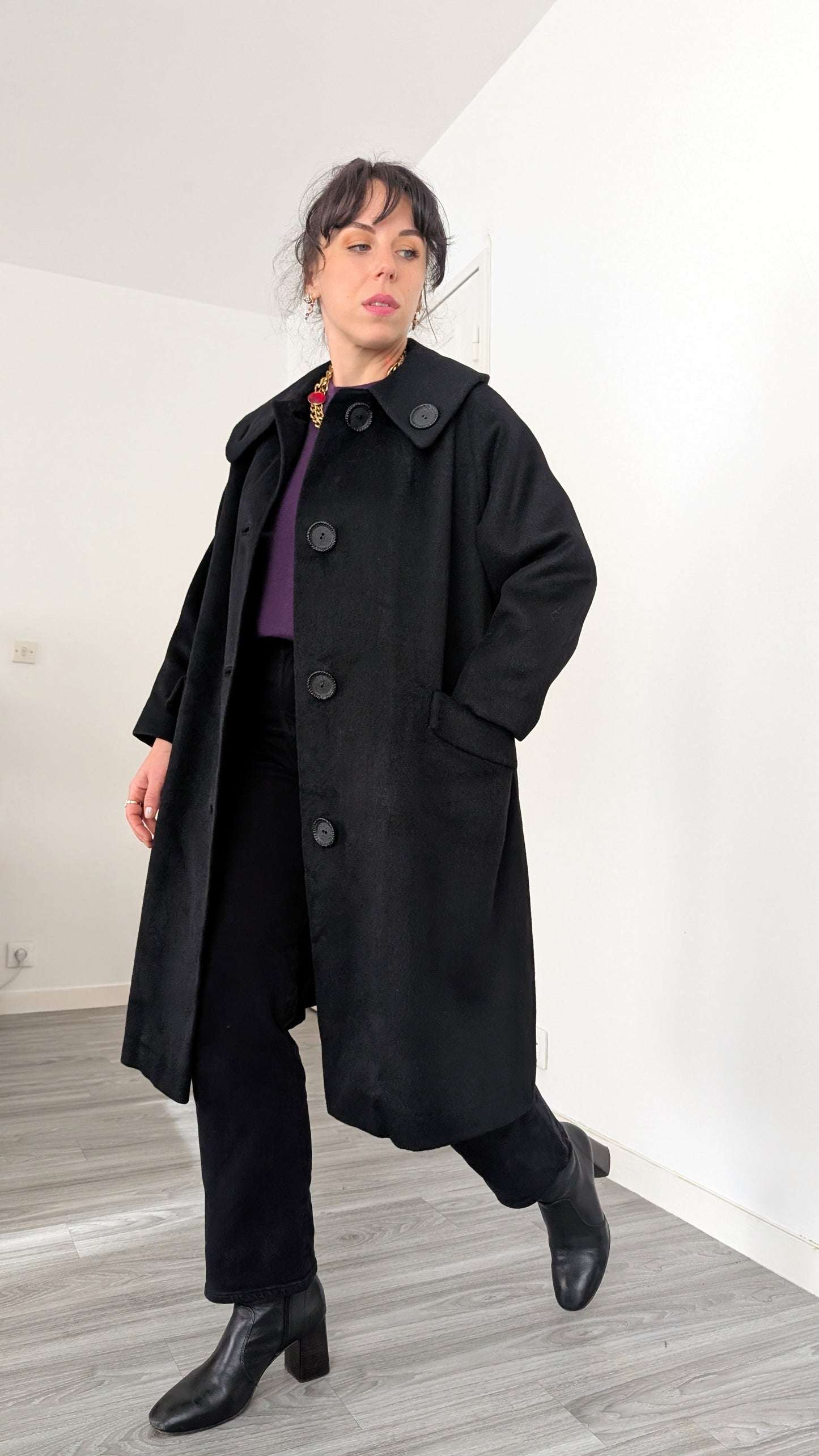 Manteau 60s laine et cachemire T36