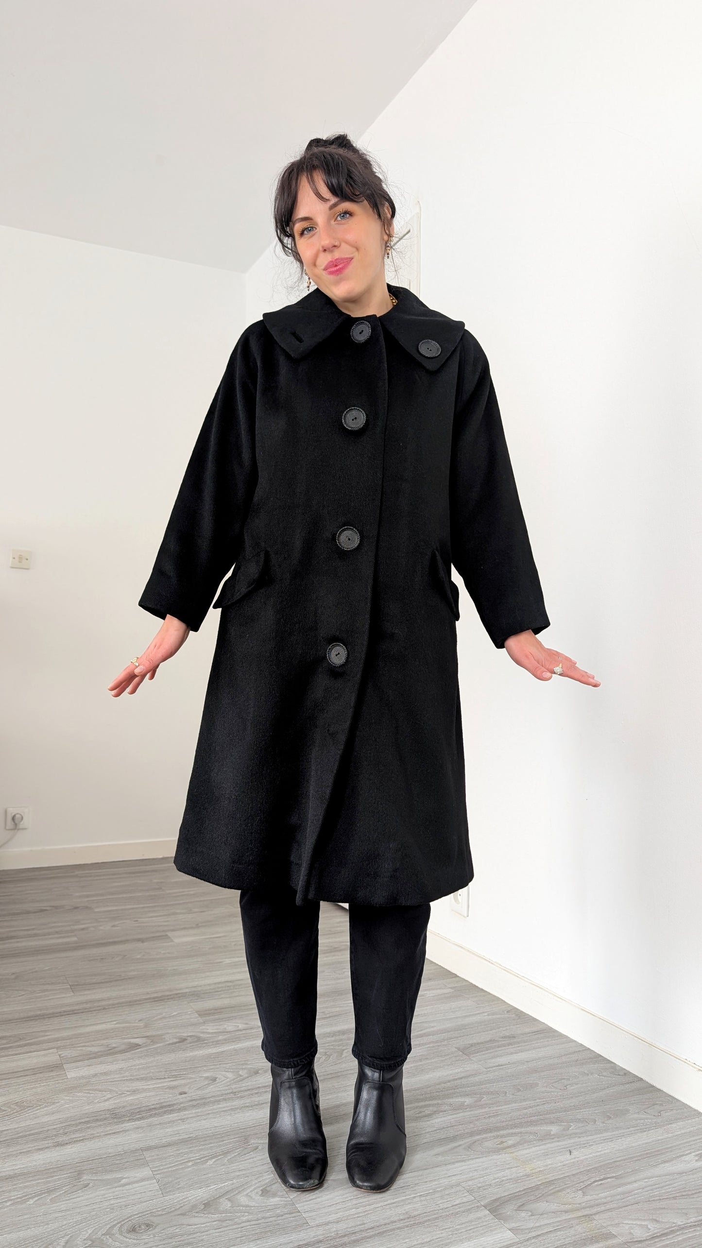 Manteau 60s laine et cachemire T36