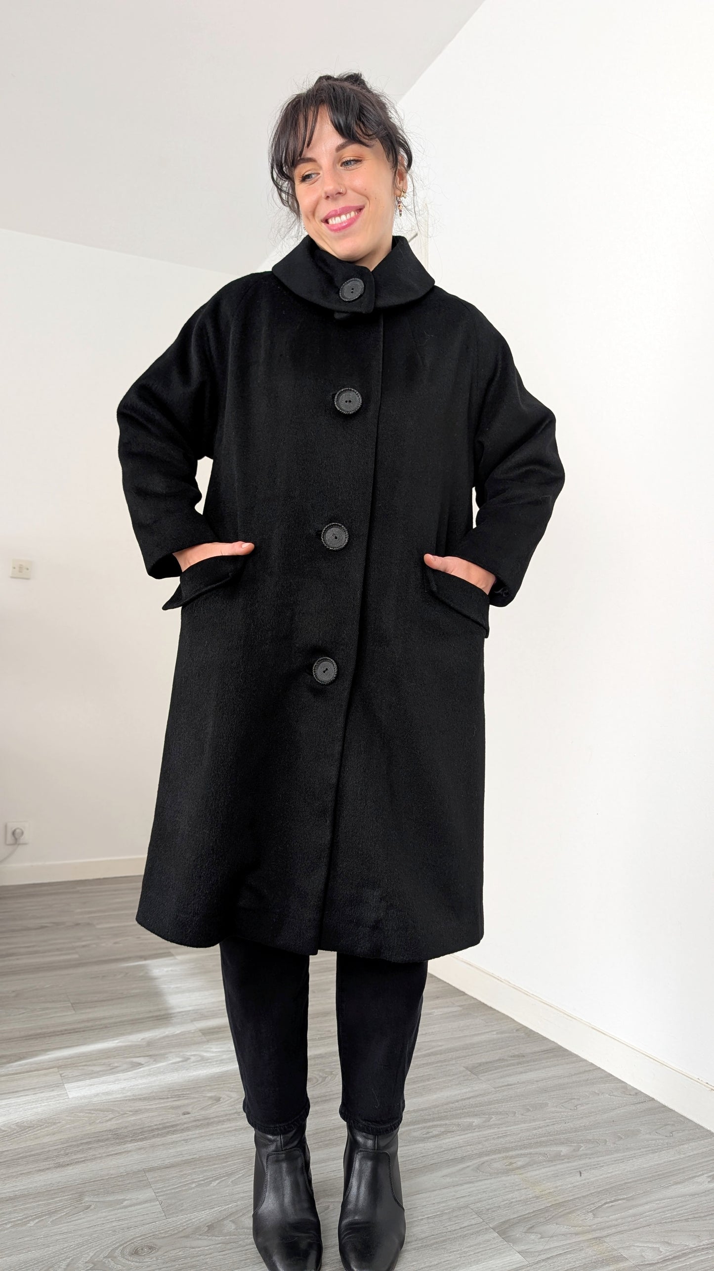 Manteau 60s laine et cachemire T36