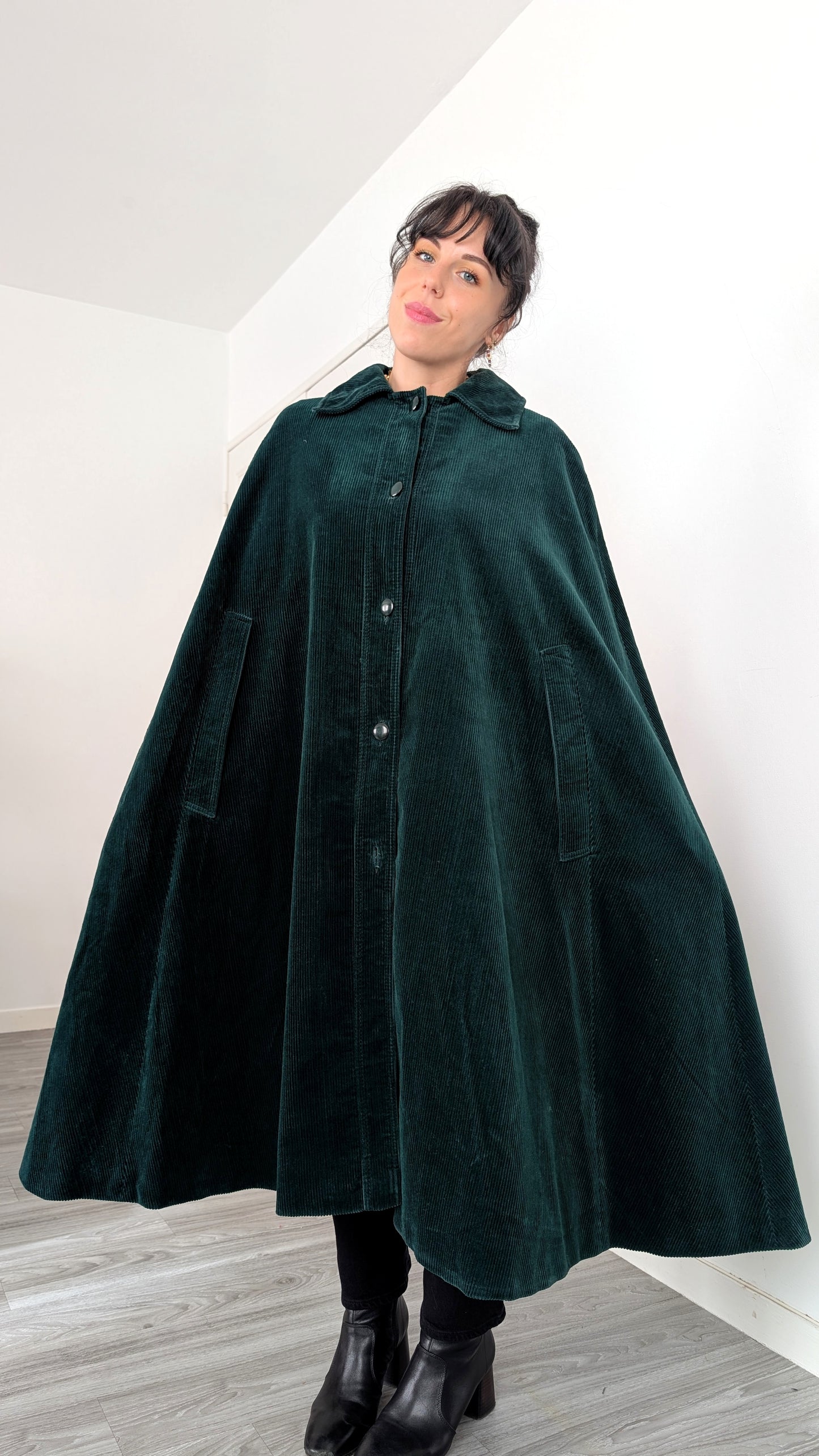 Cape velours de coton 70s taille unique