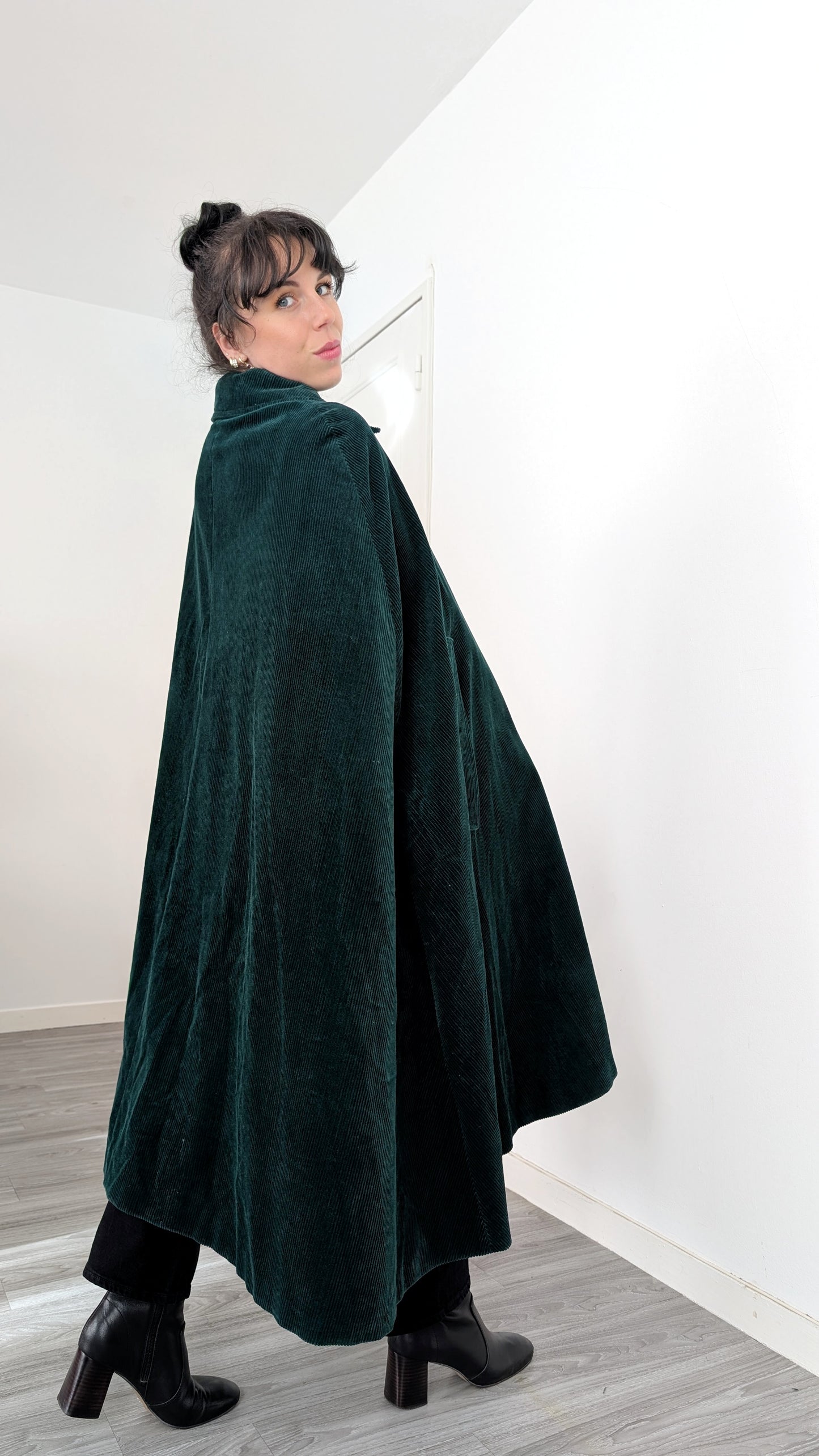 Cape velours de coton 70s taille unique