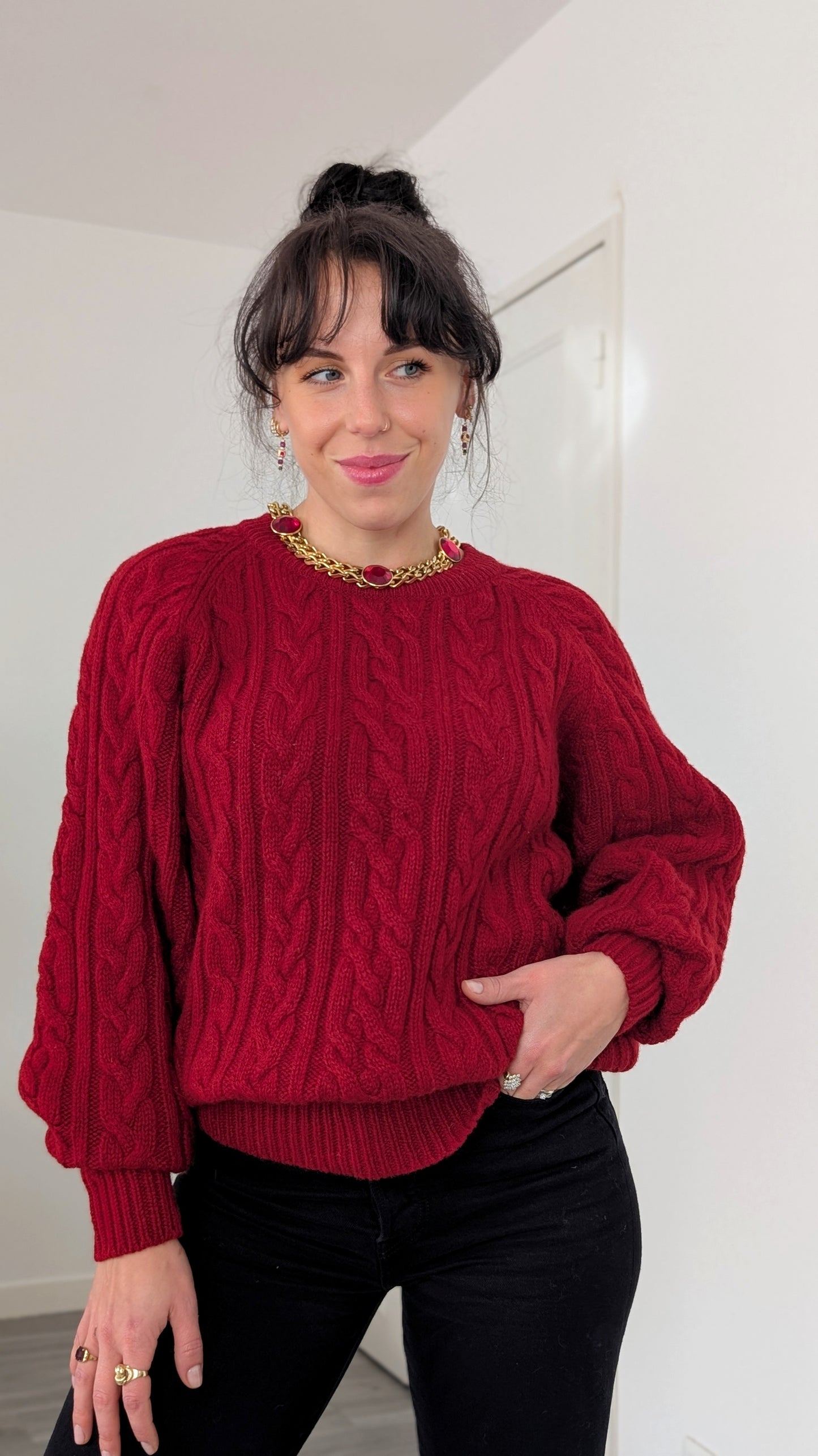 Pull irlandais laine du 34 au 40