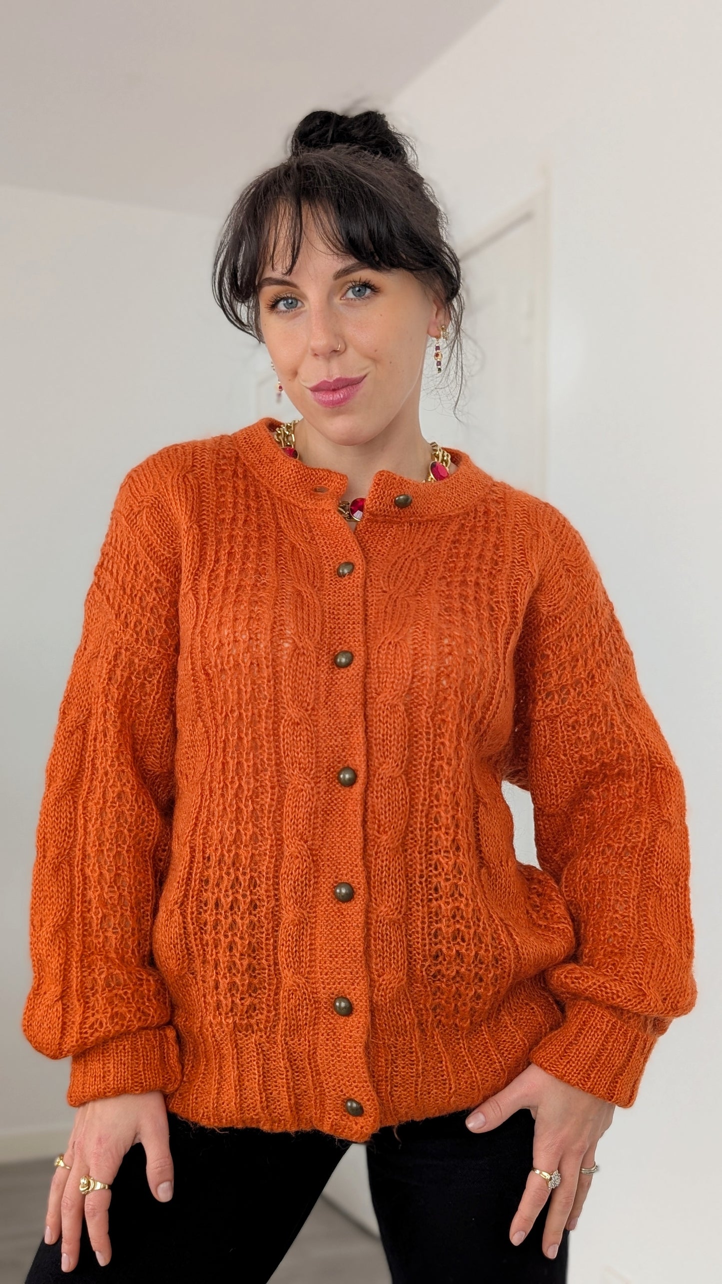 Cardigan laine et mohair T40-42