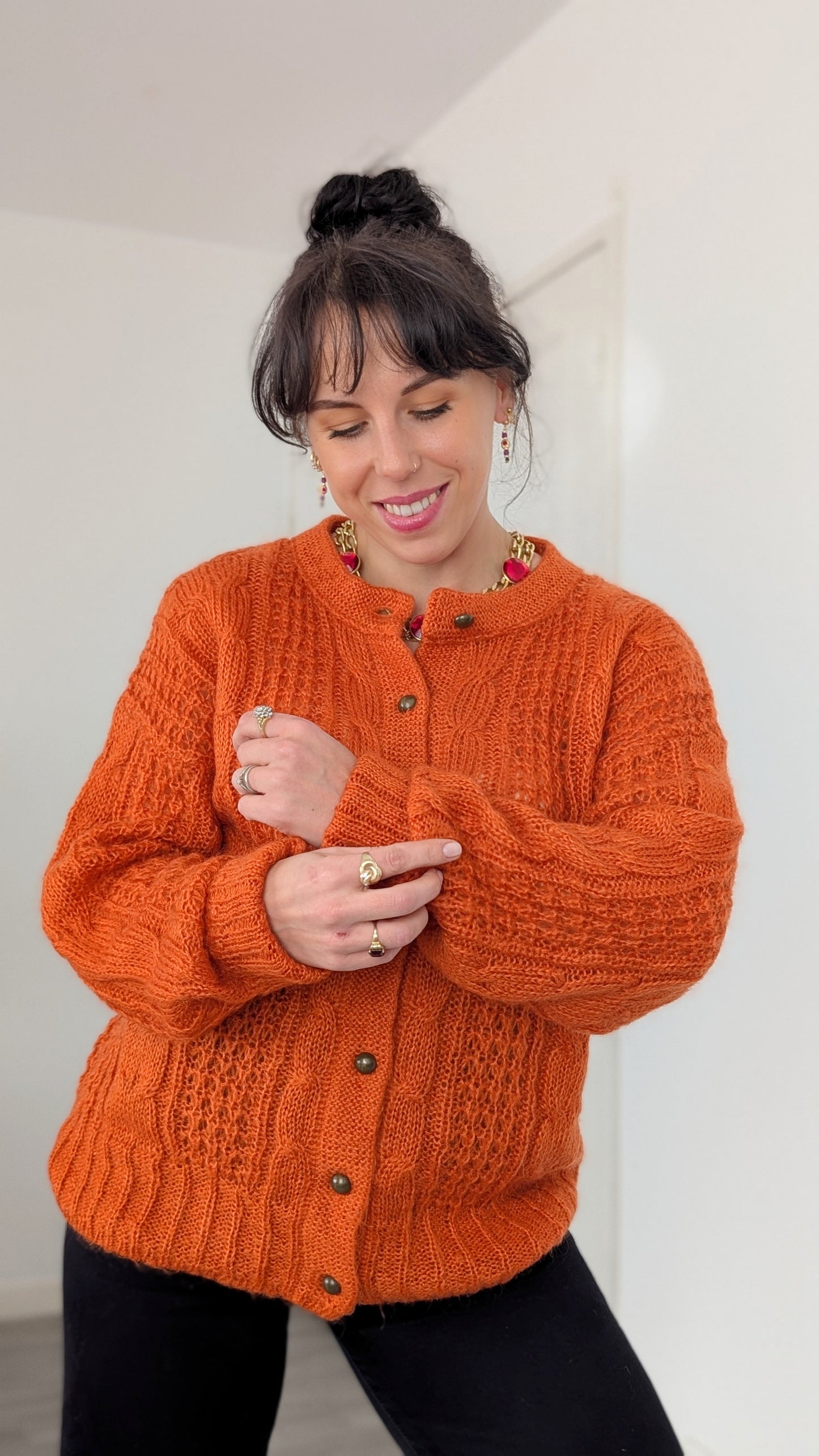 Cardigan laine et mohair T40-42