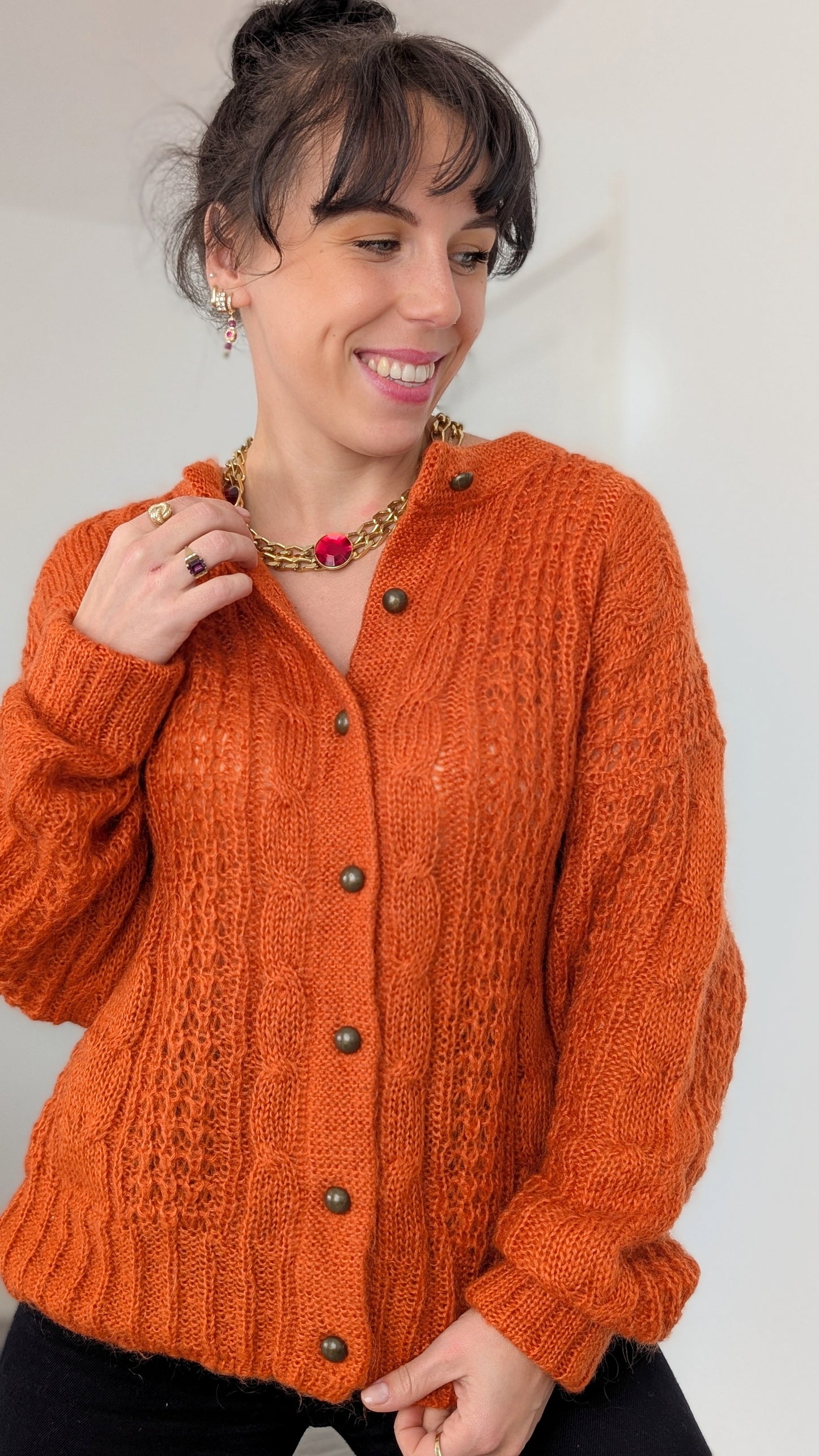 Cardigan laine et mohair T40-42