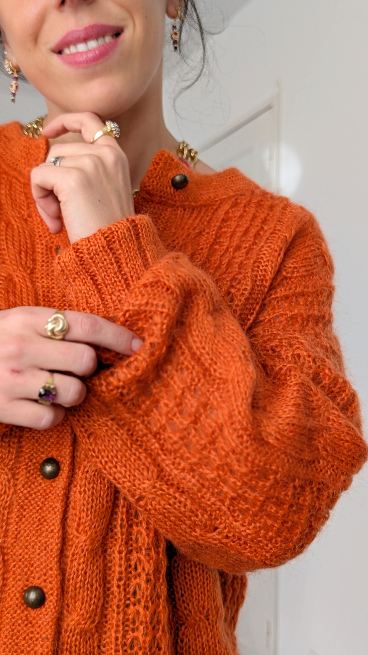 Cardigan laine et mohair T40-42