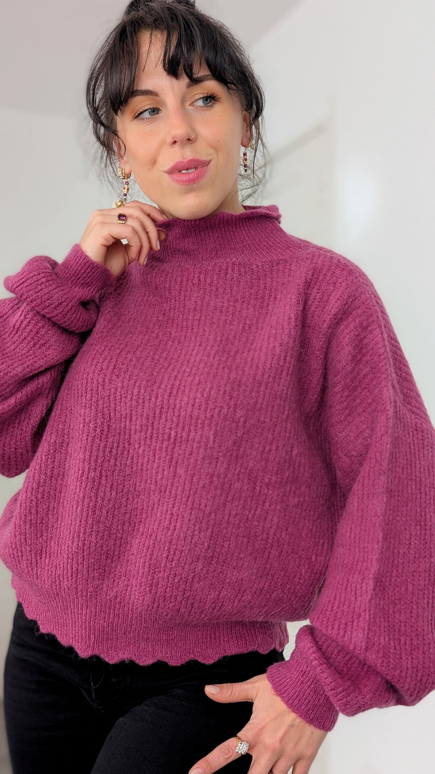 Pull laine et mohair du 34 au 42