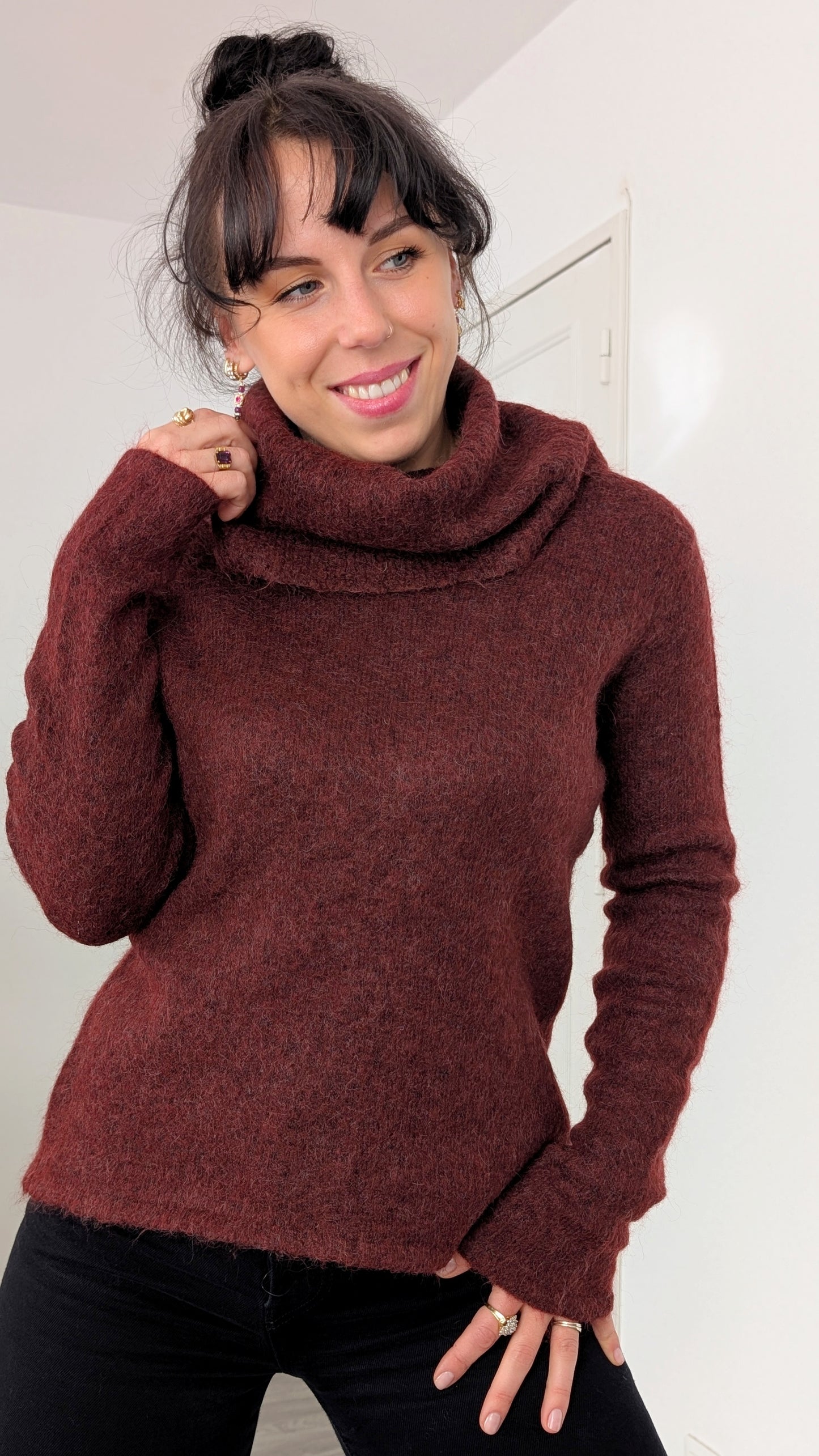 Pull kid mohair et laine T38