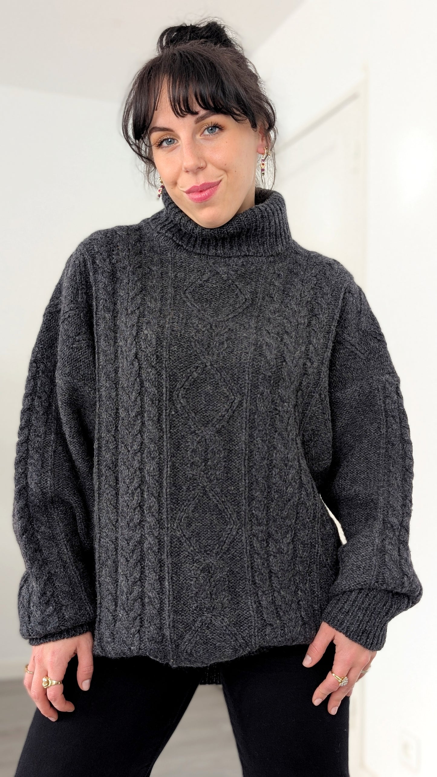 Pull/robe irlandais pure laine 40-42