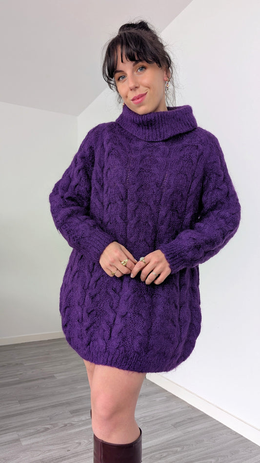 Pull/robe laine et mohair du 34 au 38