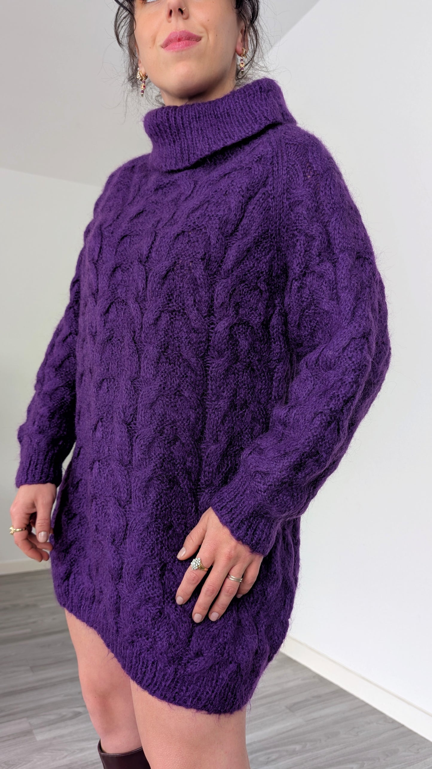 Pull/robe laine et mohair du 34 au 38