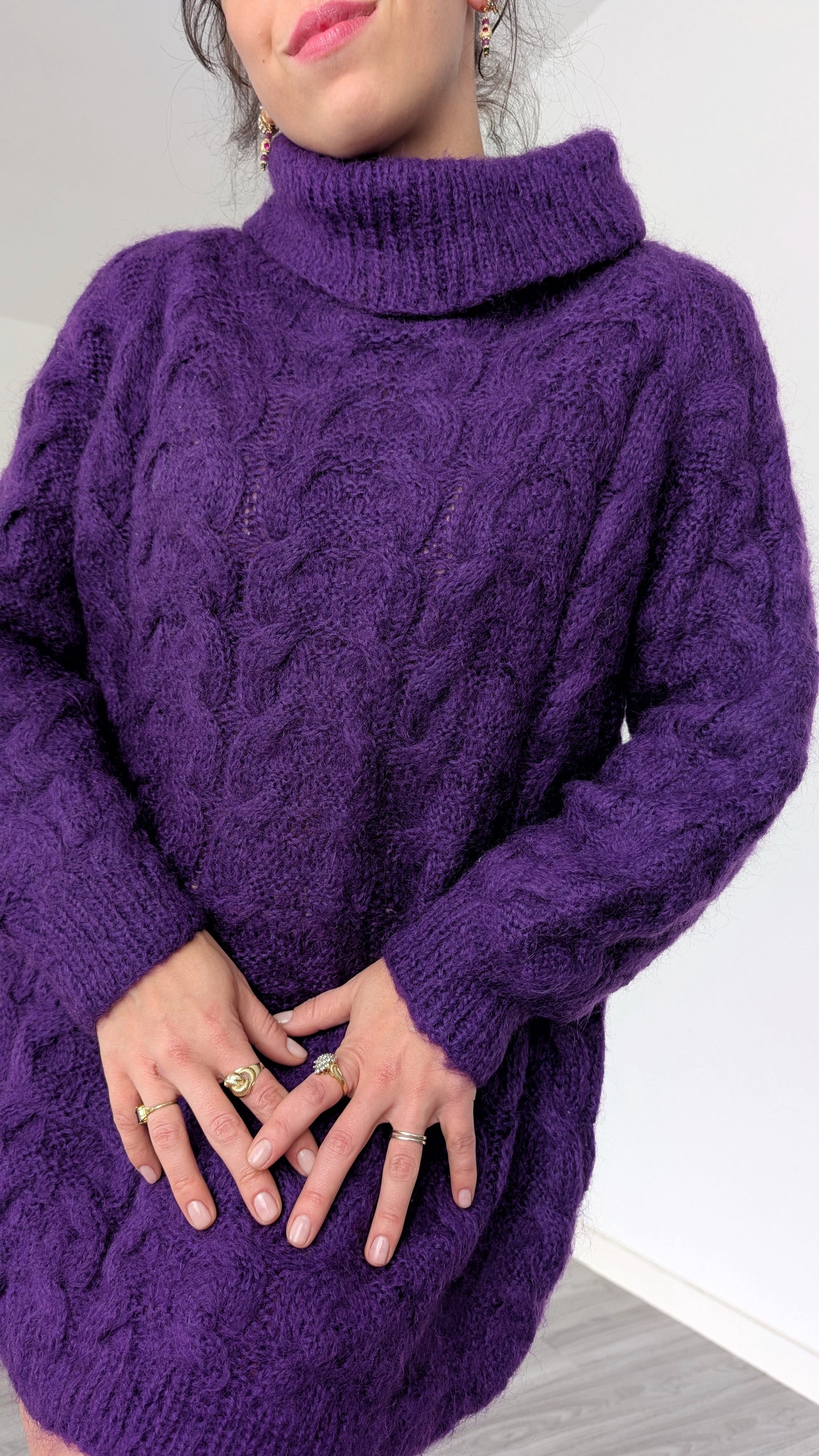 Pull/robe laine et mohair du 34 au 38