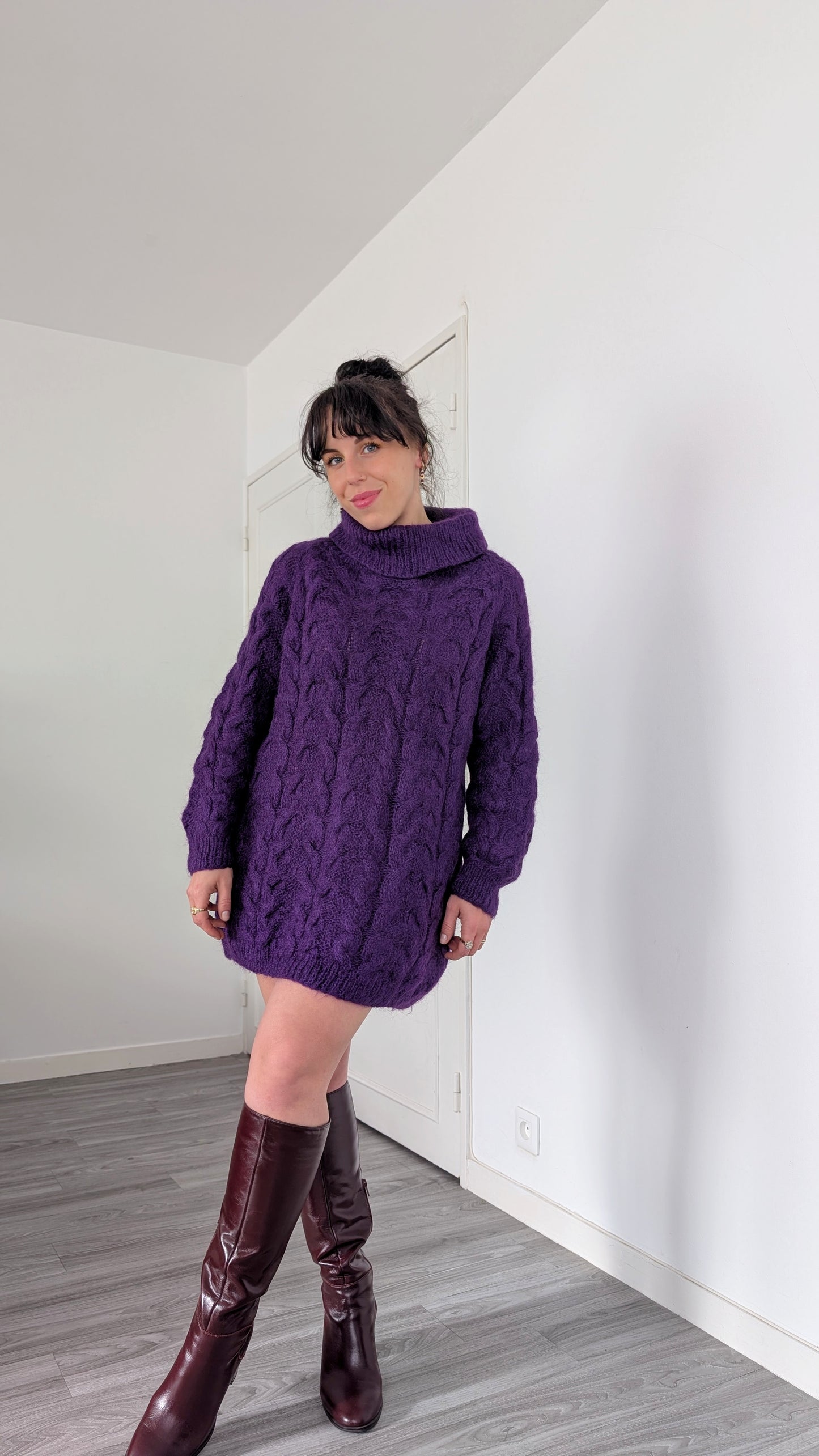 Pull/robe laine et mohair du 34 au 38