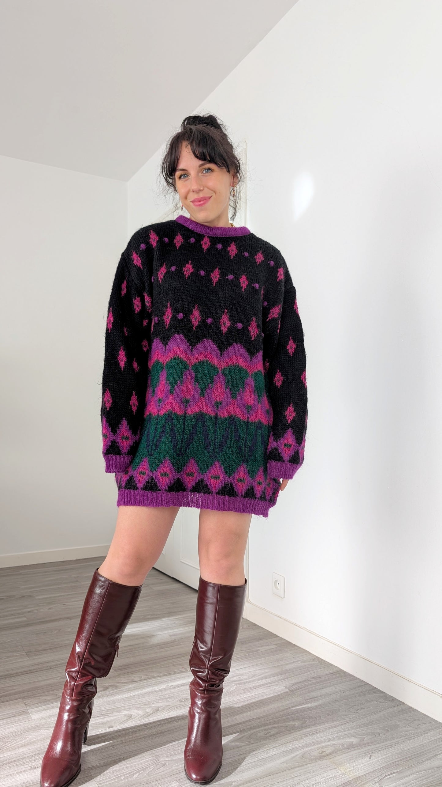 Pull/robe laine et mohair du 34 au 42