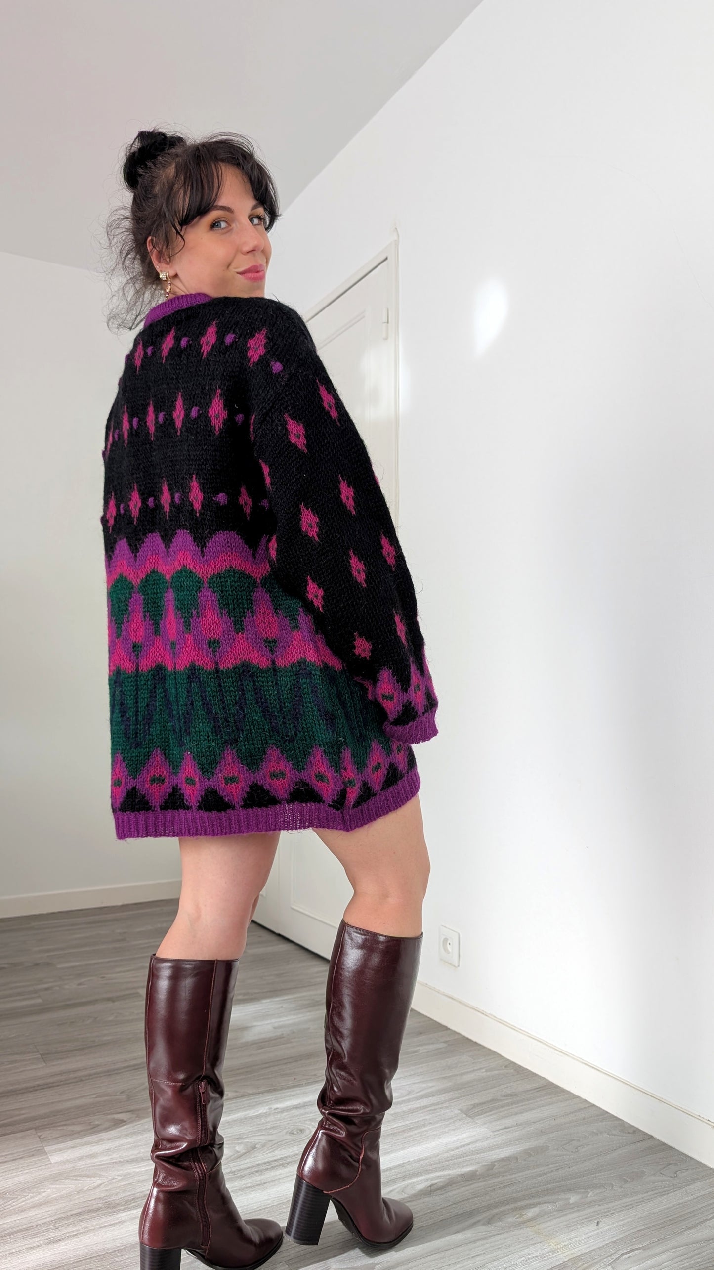 Pull/robe laine et mohair du 34 au 42