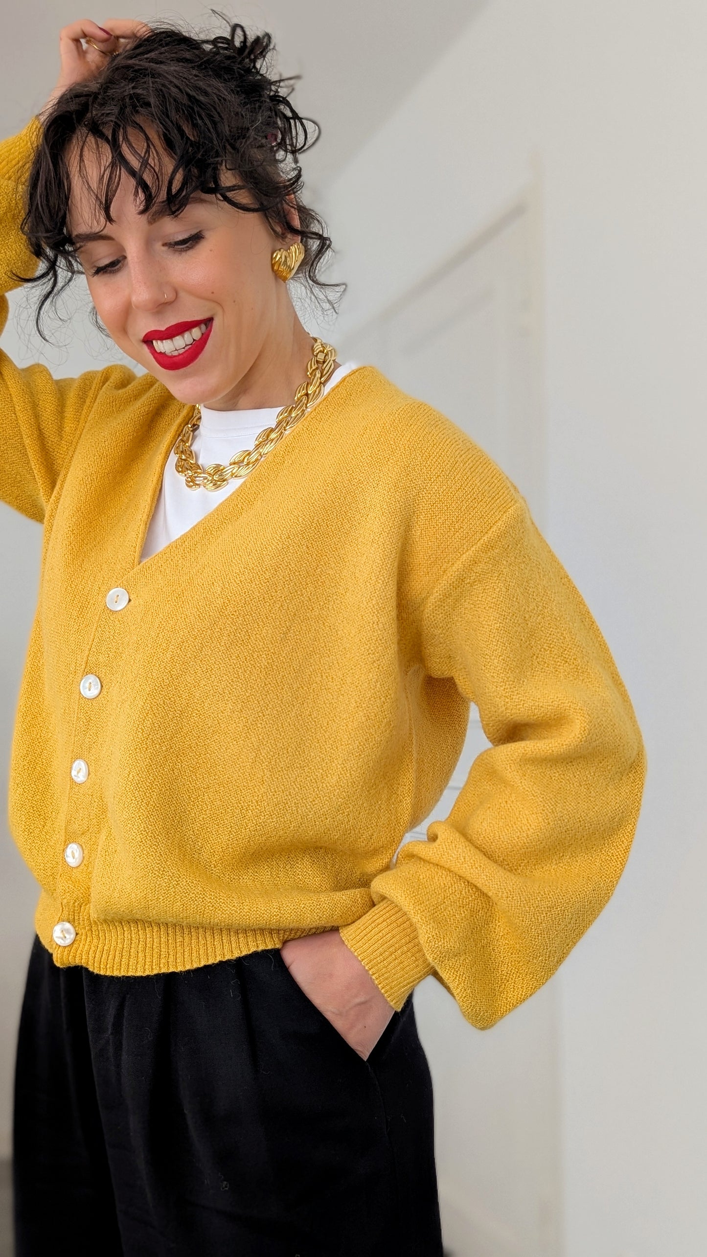 Cardigan pure laine alpaca du 34 au 42