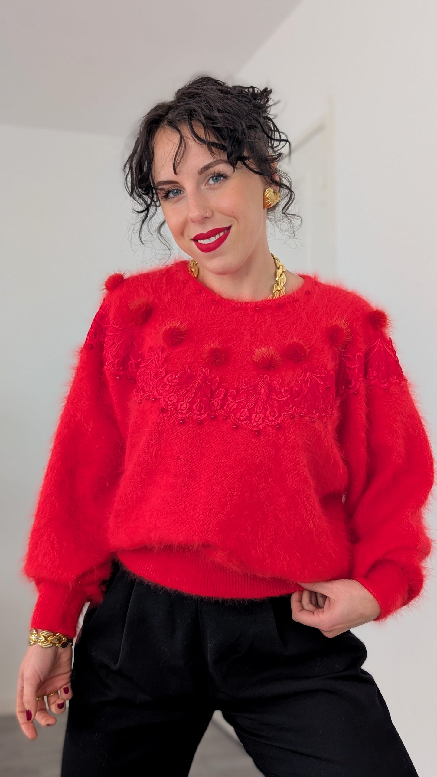 Pull angora 80s du 34 au 42