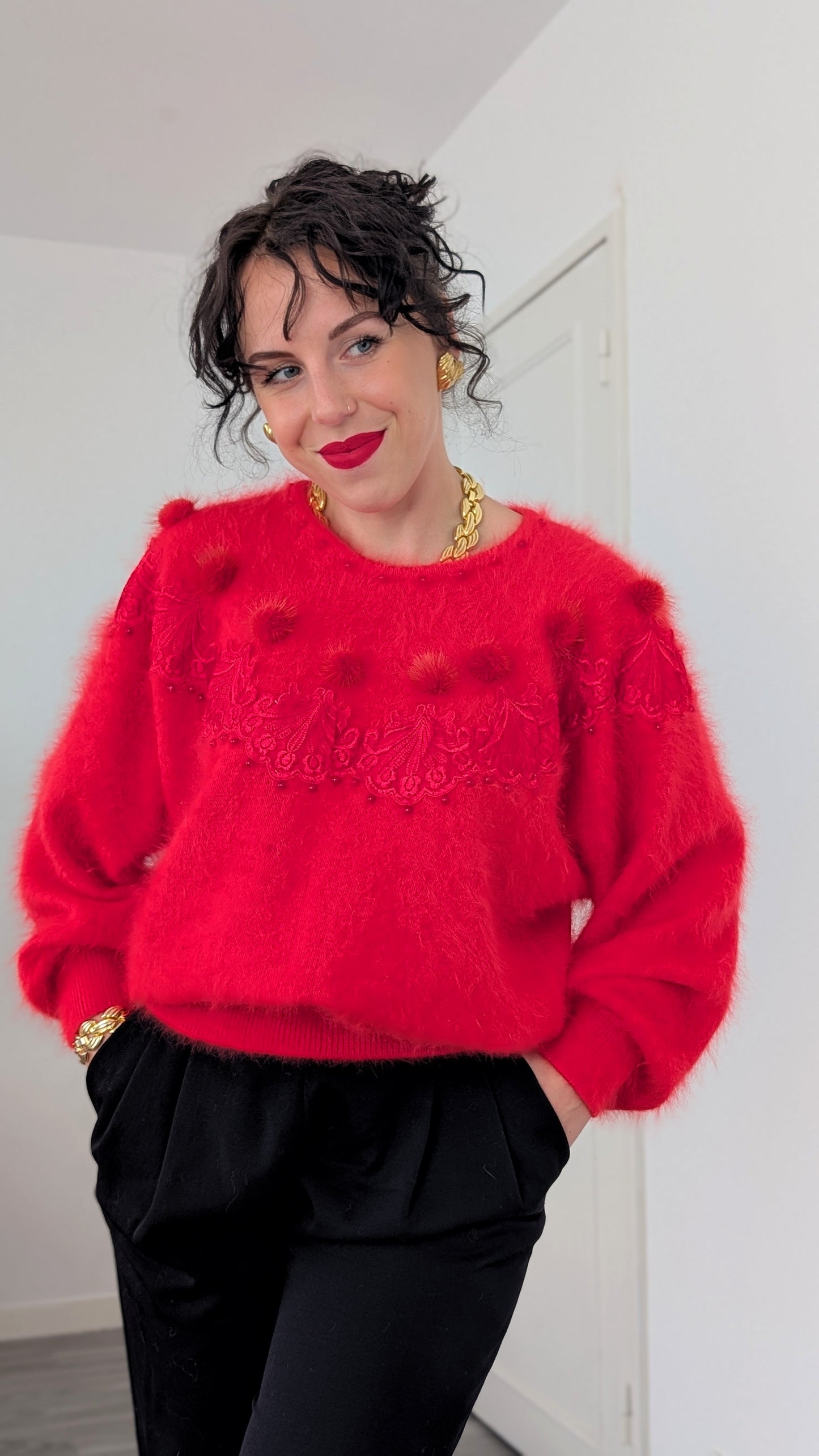 Pull angora 80s du 34 au 42