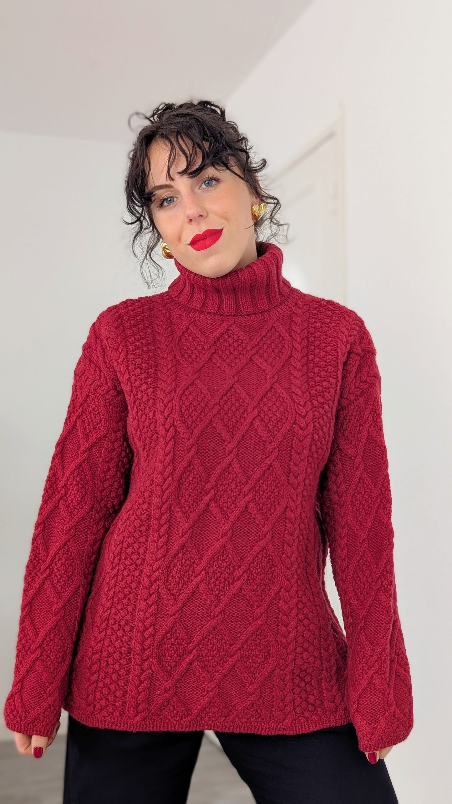 Pull irlandais pure laine T38-40