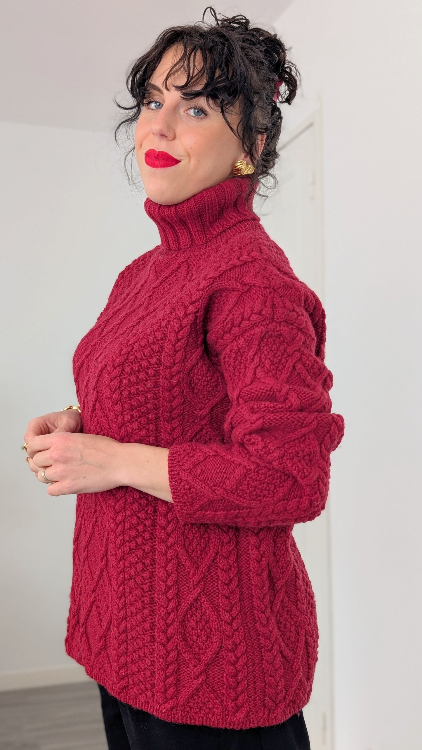 Pull irlandais pure laine T38-40