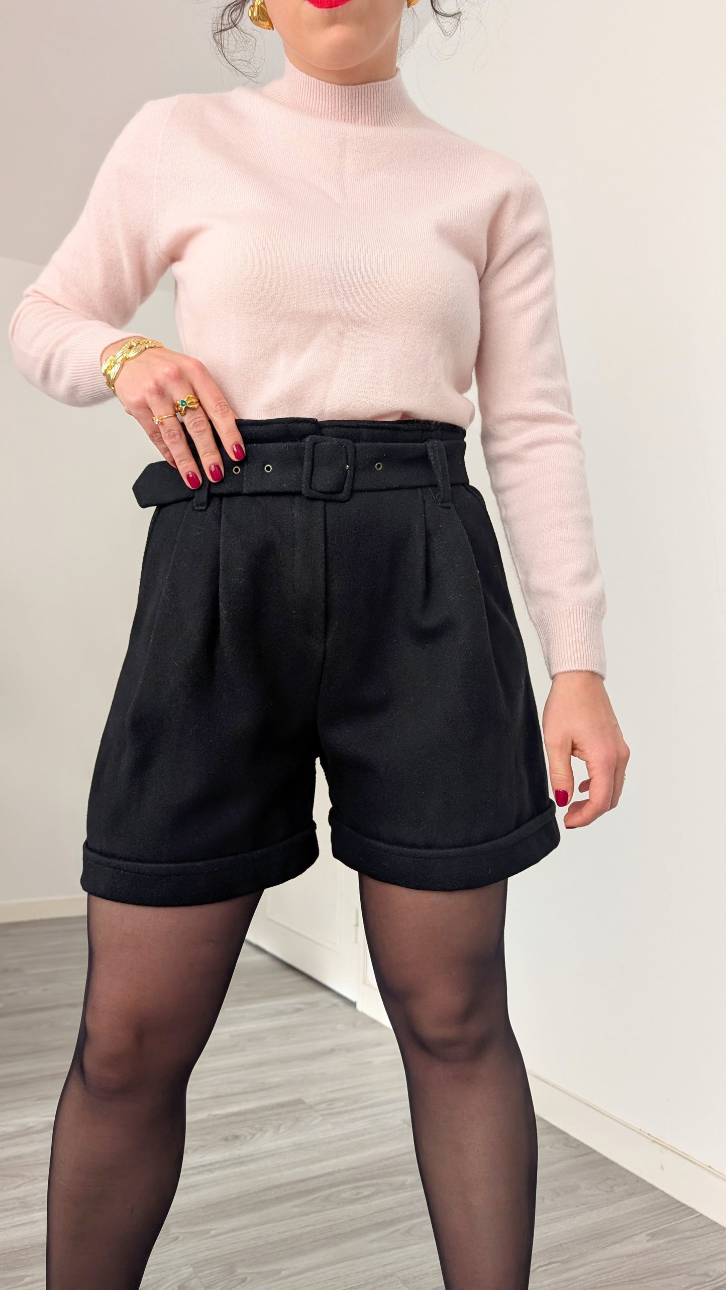 Short laine et cachemire T38