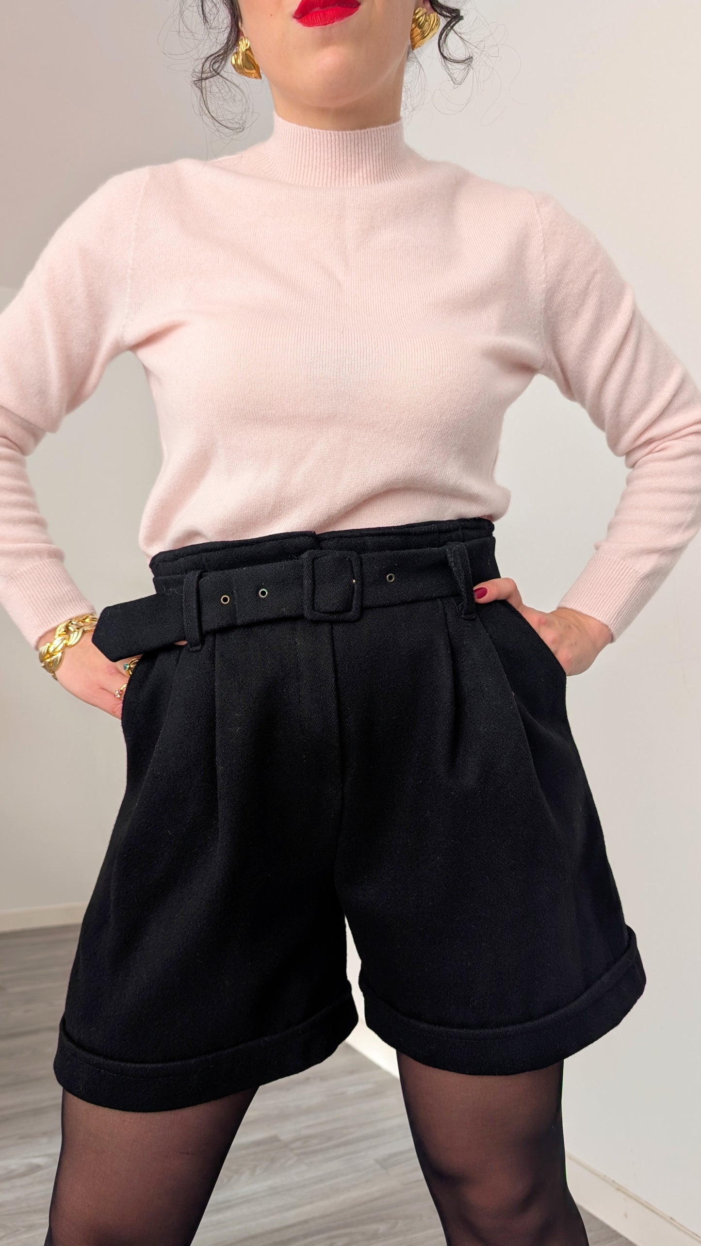 Short laine et cachemire T38