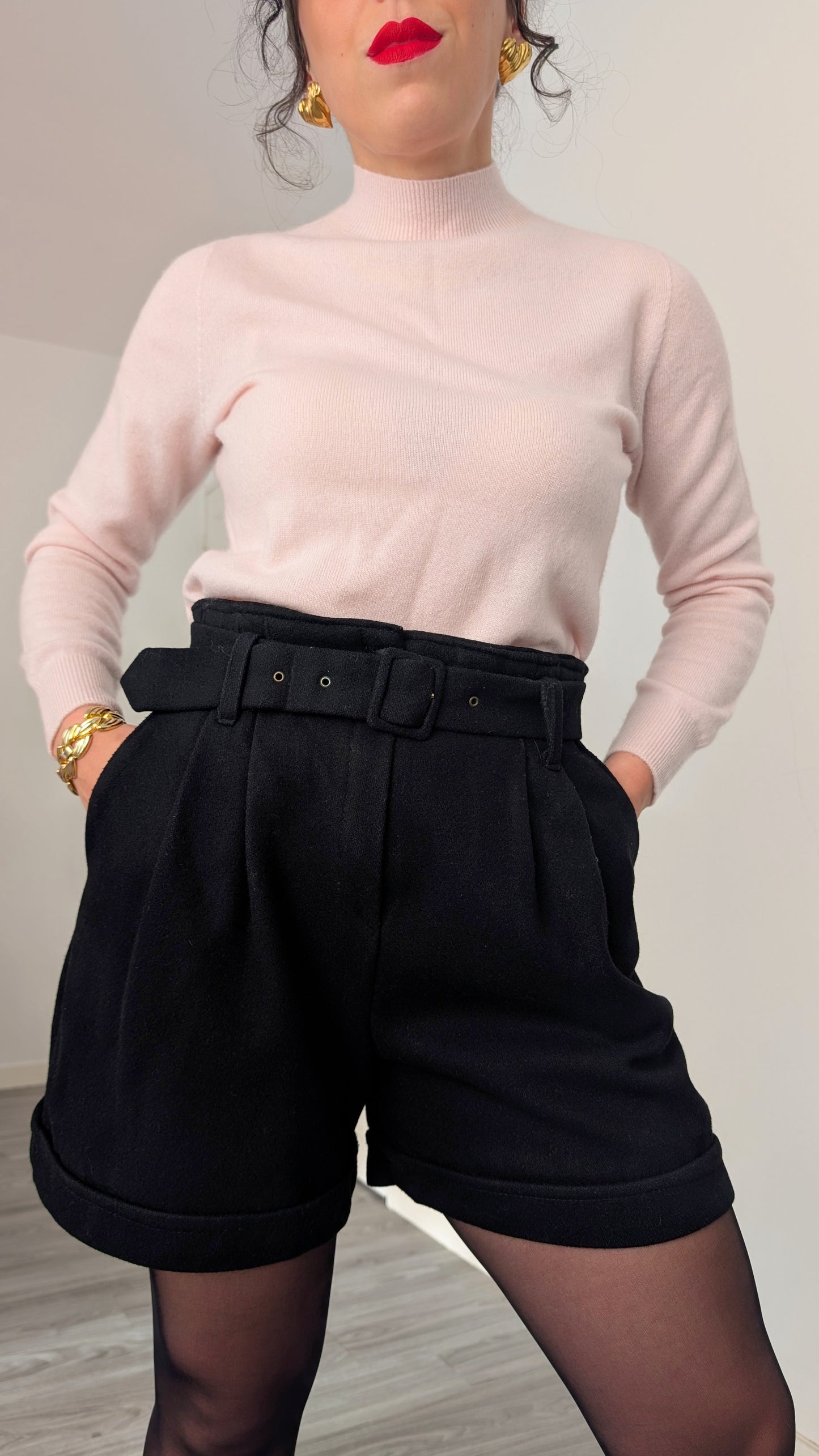 Short laine et cachemire T38