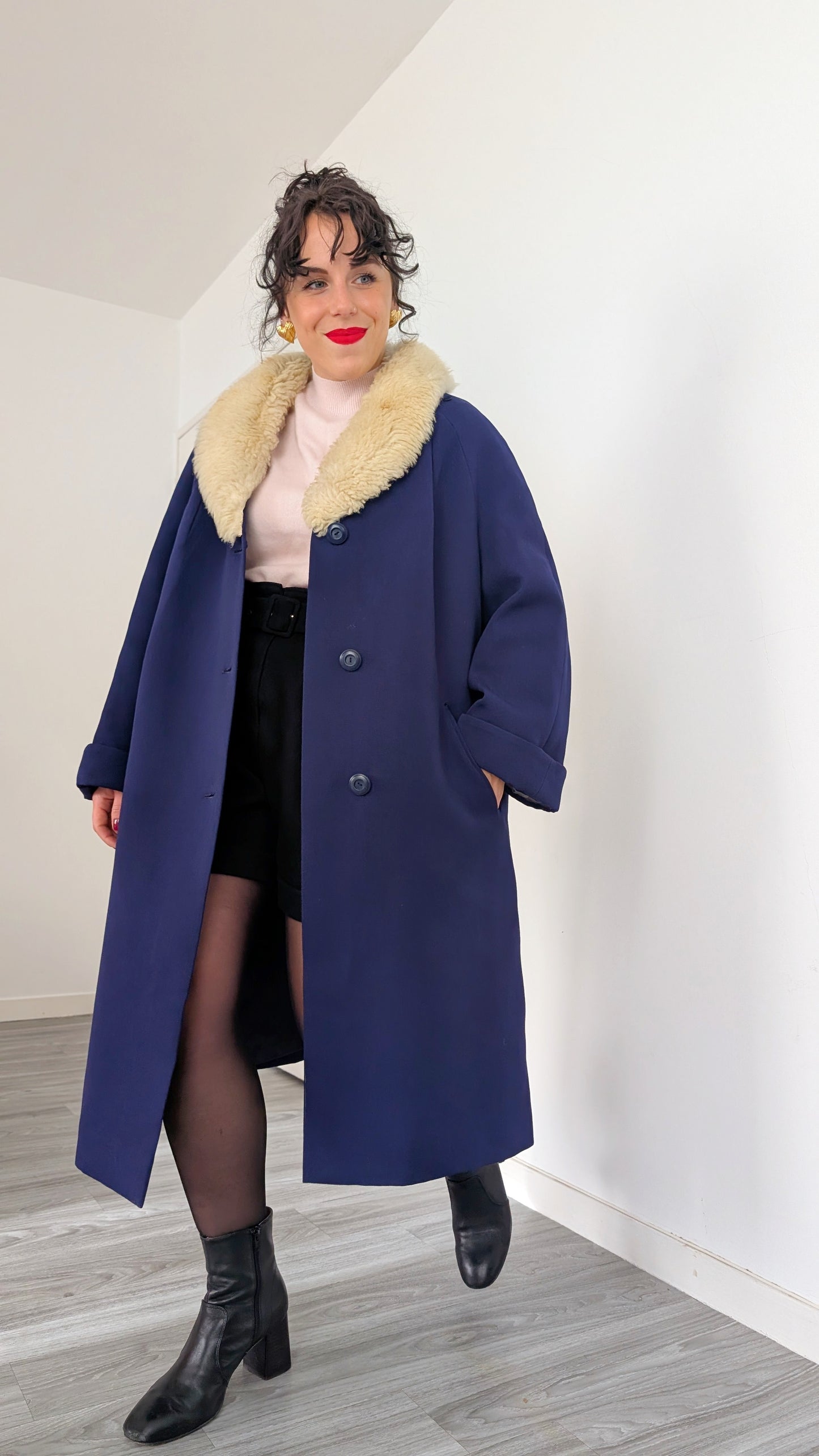 Manteau laine 1960 jusqu'à taille 40