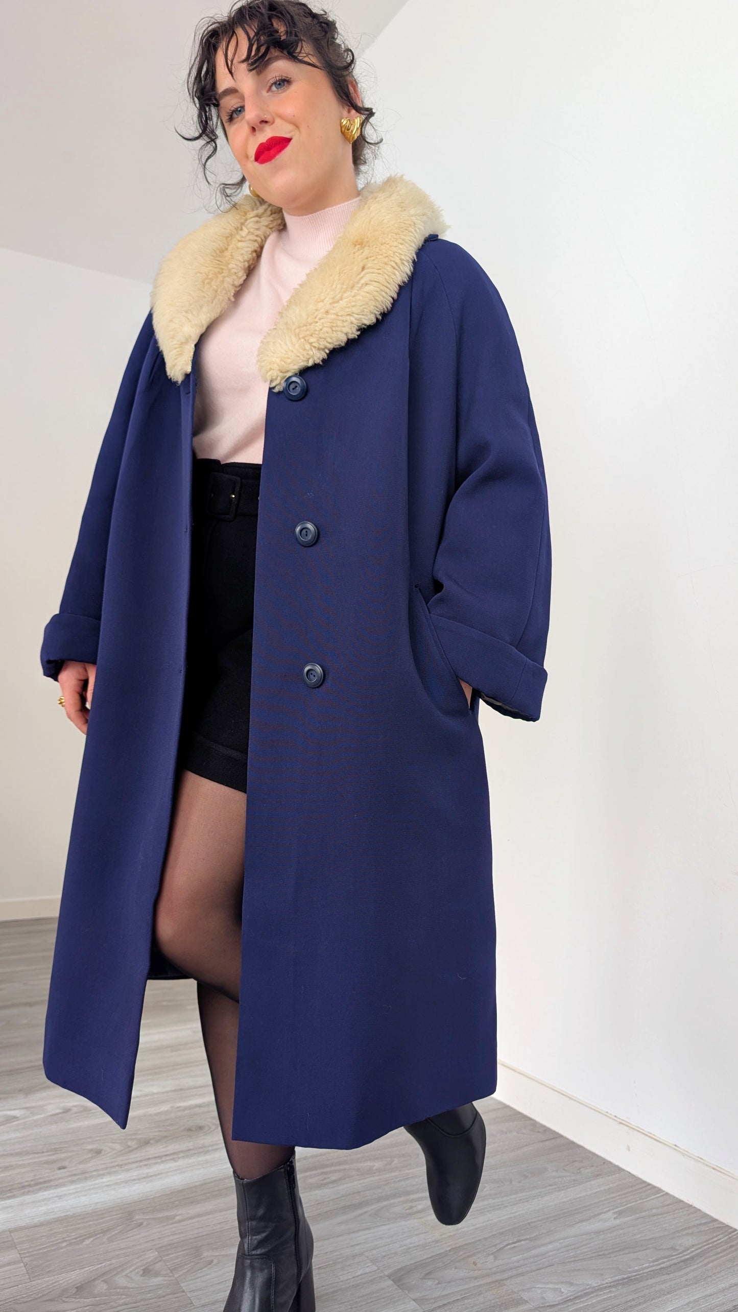 Manteau laine 1960 jusqu'à taille 40